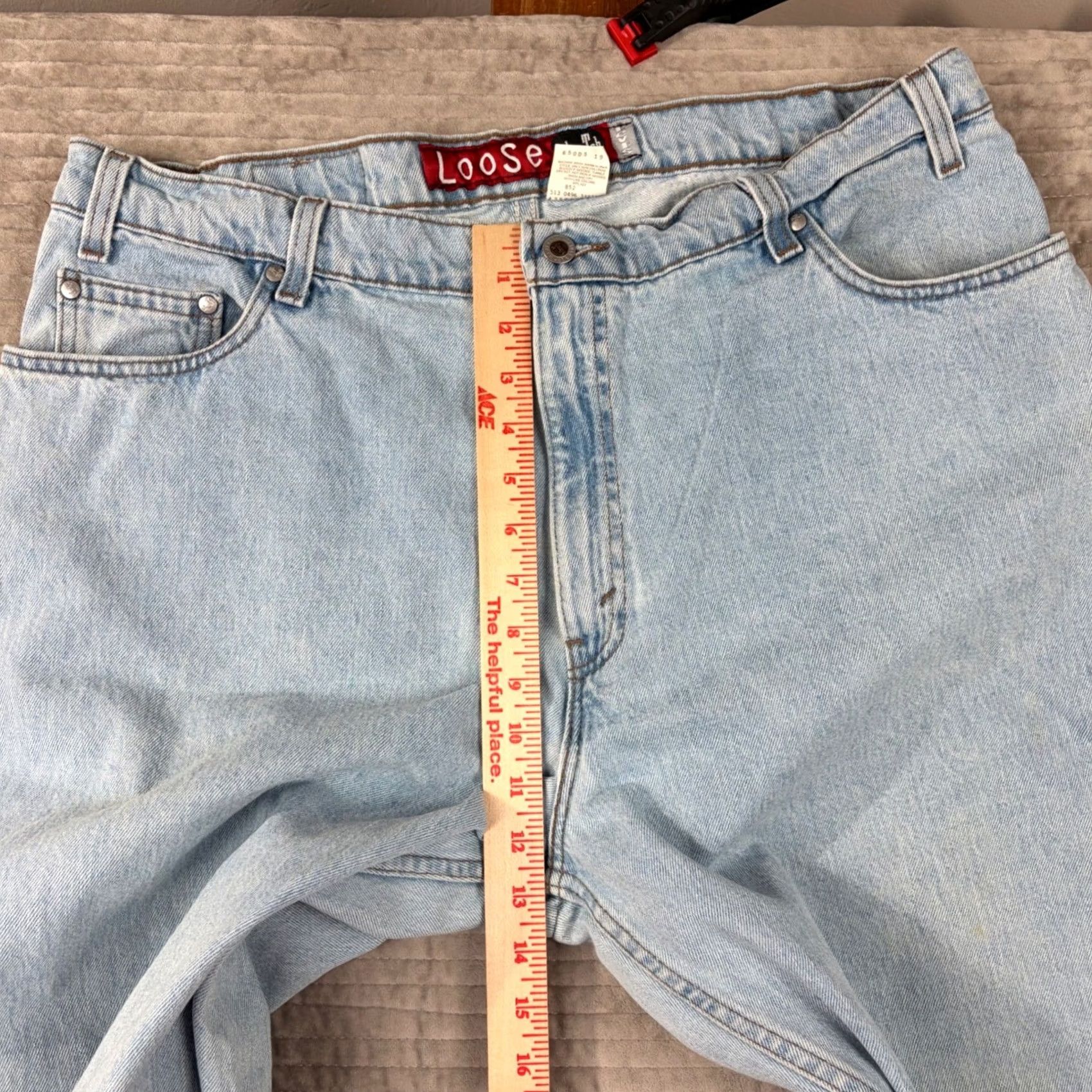 Levi's Vintage Levi'S SilverTab Loose Fit Tapered Leg Jeans Light Wash 40x32 USA Made Denim Size US 40 / EU 56 - 5 Thumbnail