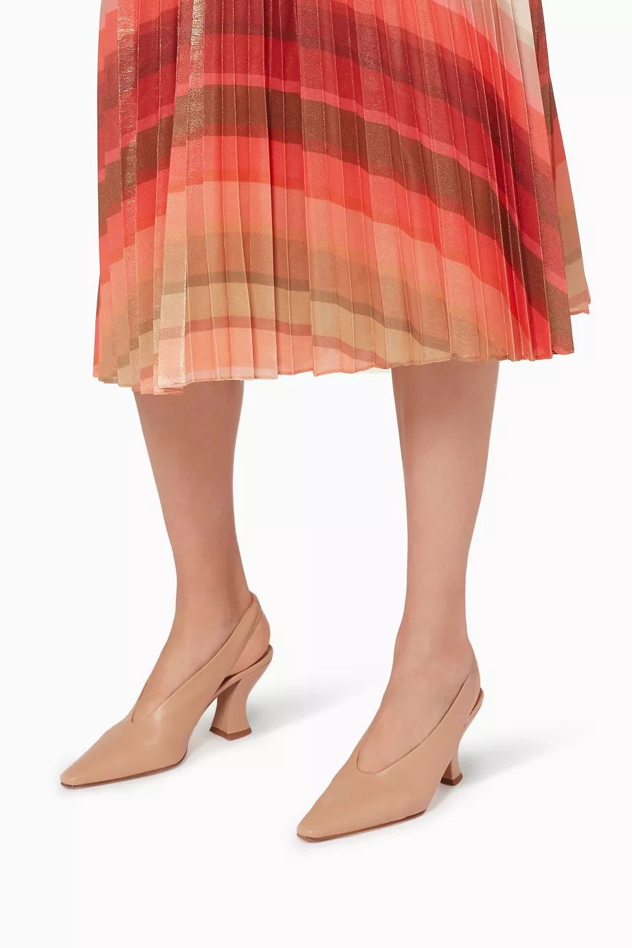 Bottega Veneta o1y0725 Leather Pumps in Blush Size US 10 / IT 40 - 3 Thumbnail