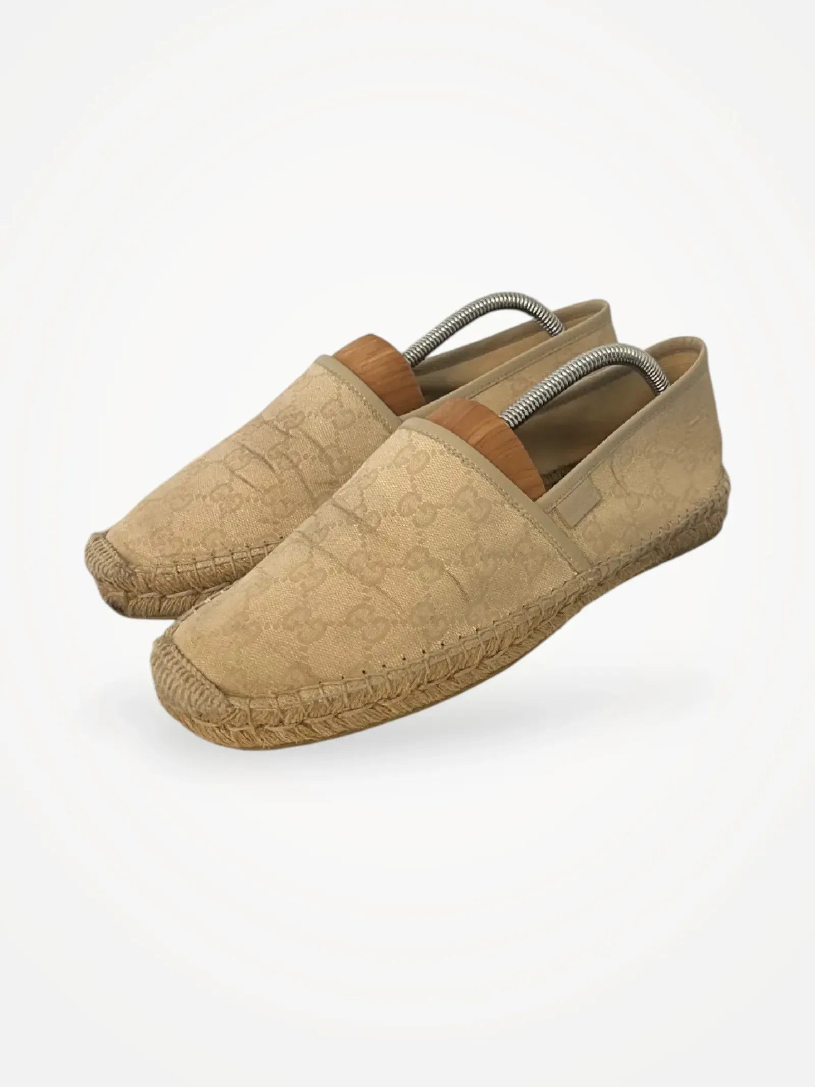 Gucci Gucci Gucci Espadrille Cloth Beige Loafers Size US 9.5 / EU 42-43 - 1 Thumbnail