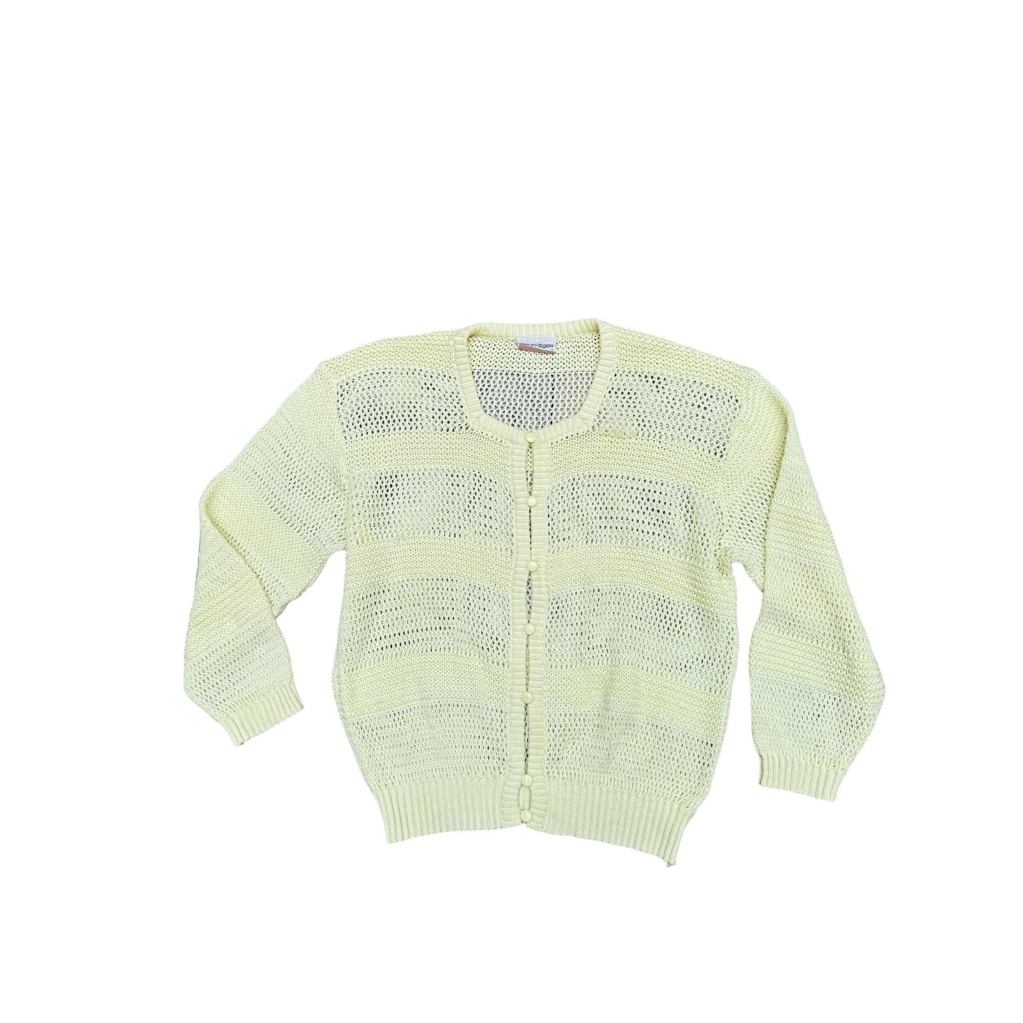 Courreges Vintage 1970S Light Yellow Knit Size S / US 4 / IT 40 - 1 Thumbnail