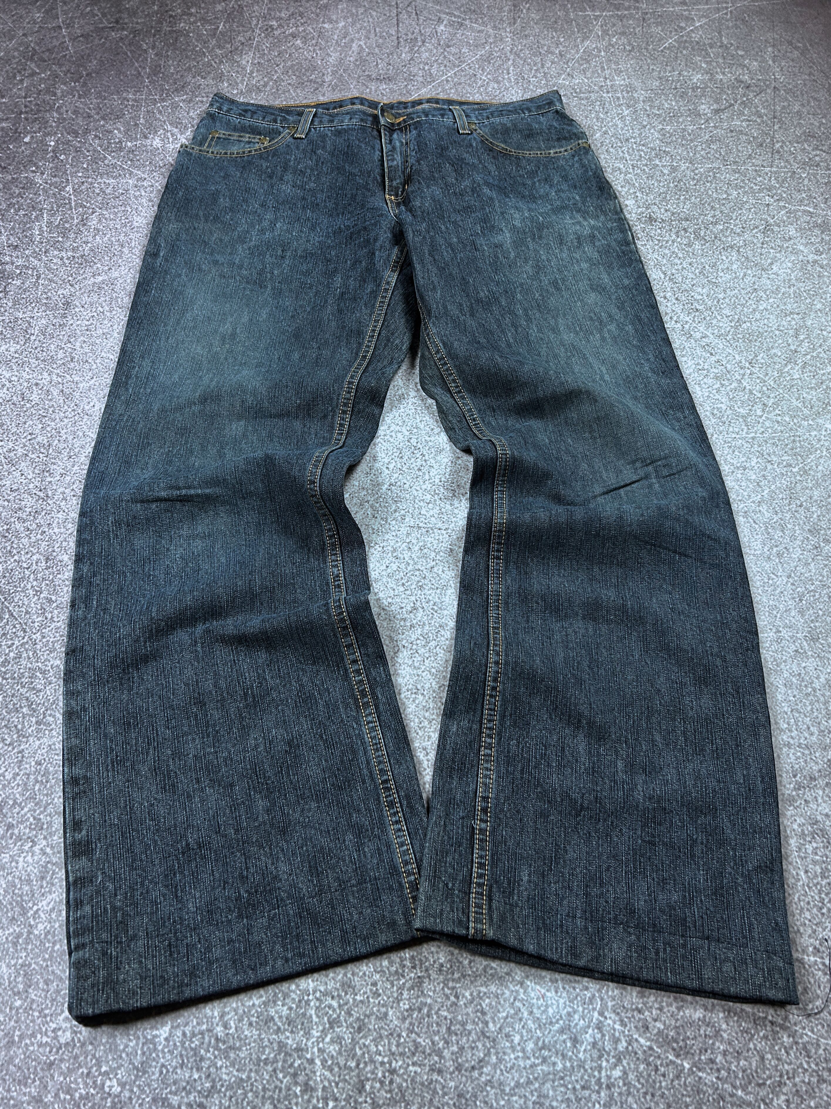 Designer VTG BAGGY RAP SK8 JNCO RICK OWENS STYLE WASHED JEANS Y2K Size US 32 / EU 48 - 1 Thumbnail