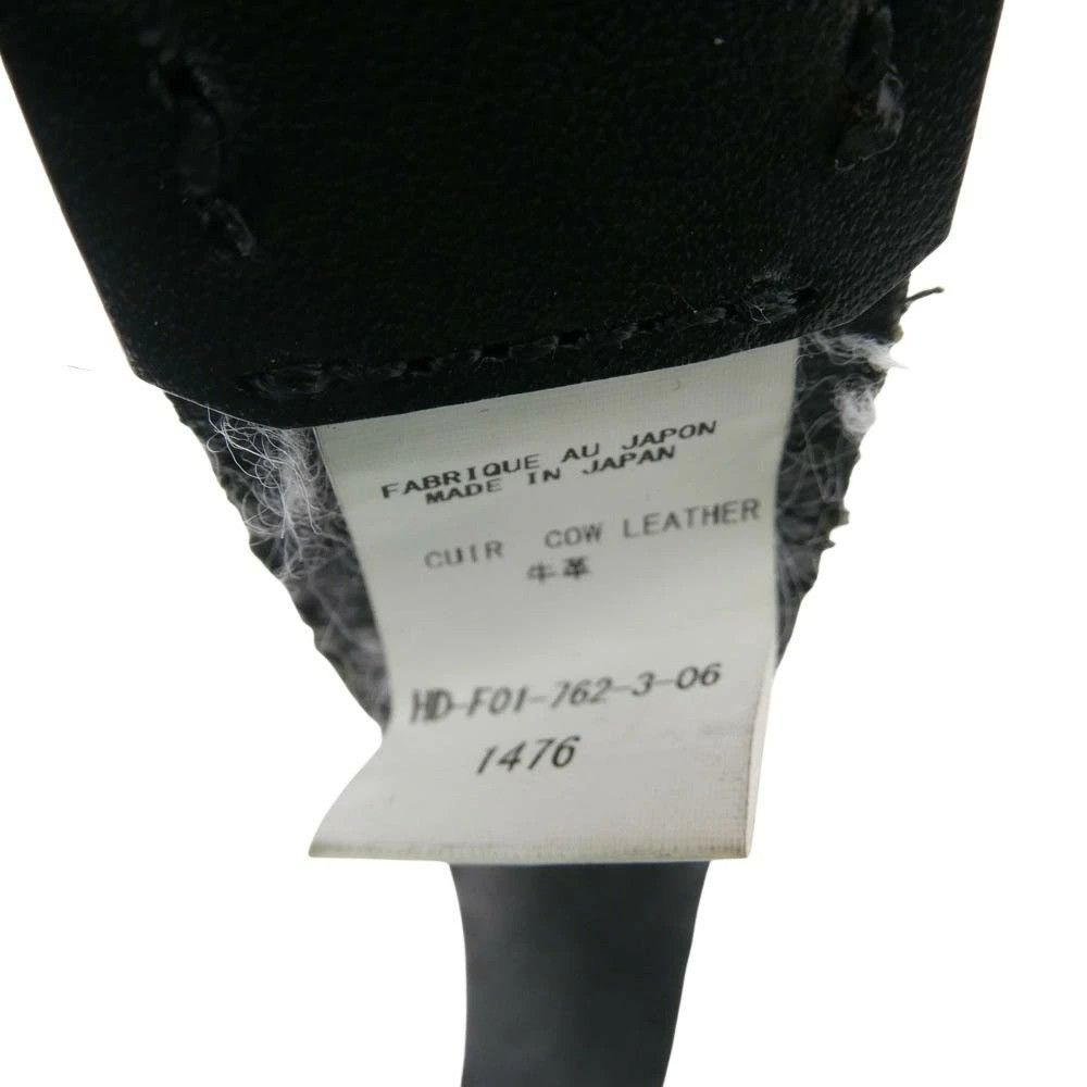Yohji Yamamoto Yohji Yamamoto POUR HOMME Logo Embossed Cowhide Leather Belt Size 34 - 6 Thumbnail