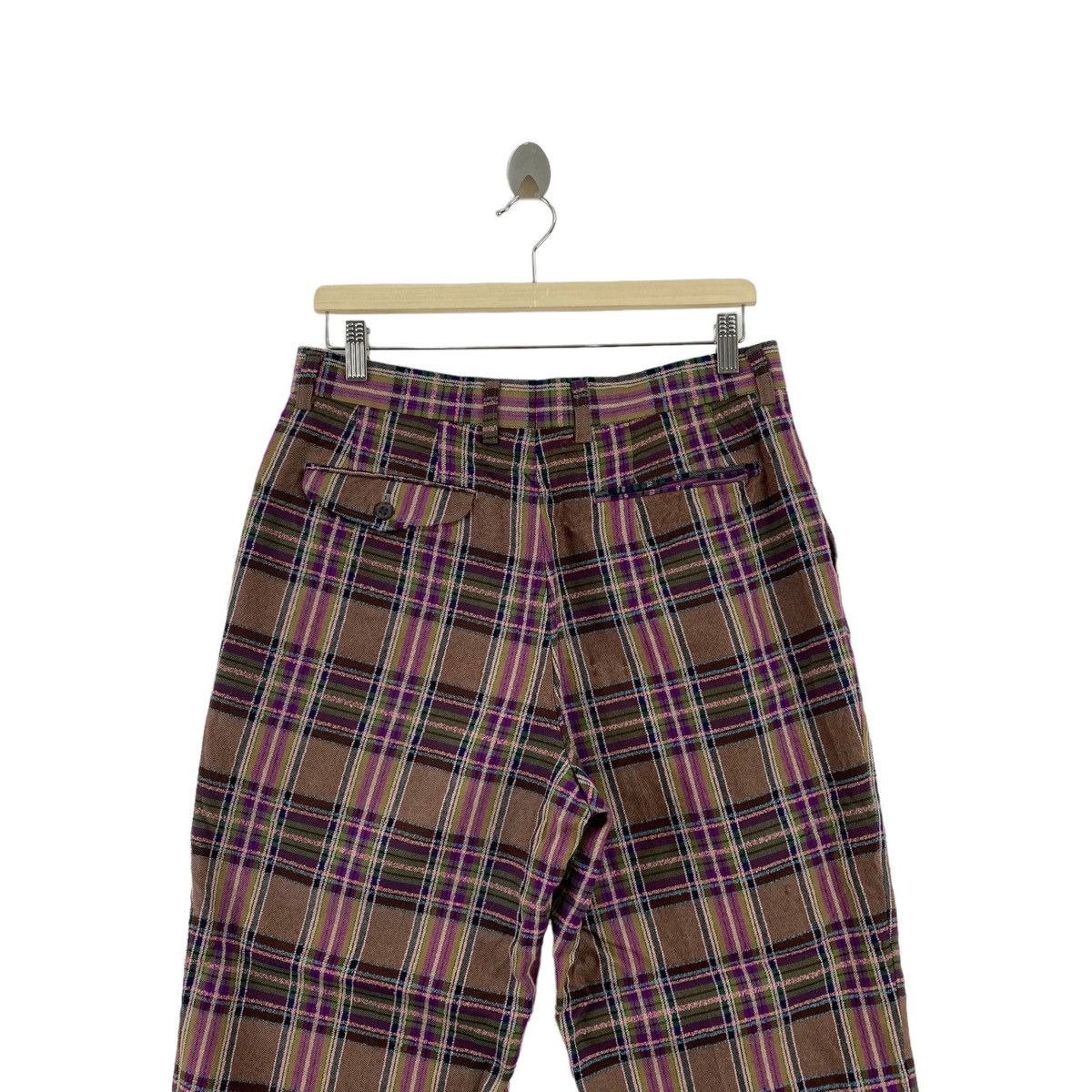 Japanese Brand SIROSET Japanese Brand Check Tartan Brown Straight Cut Size US 32 / EU 48 - 4 Thumbnail