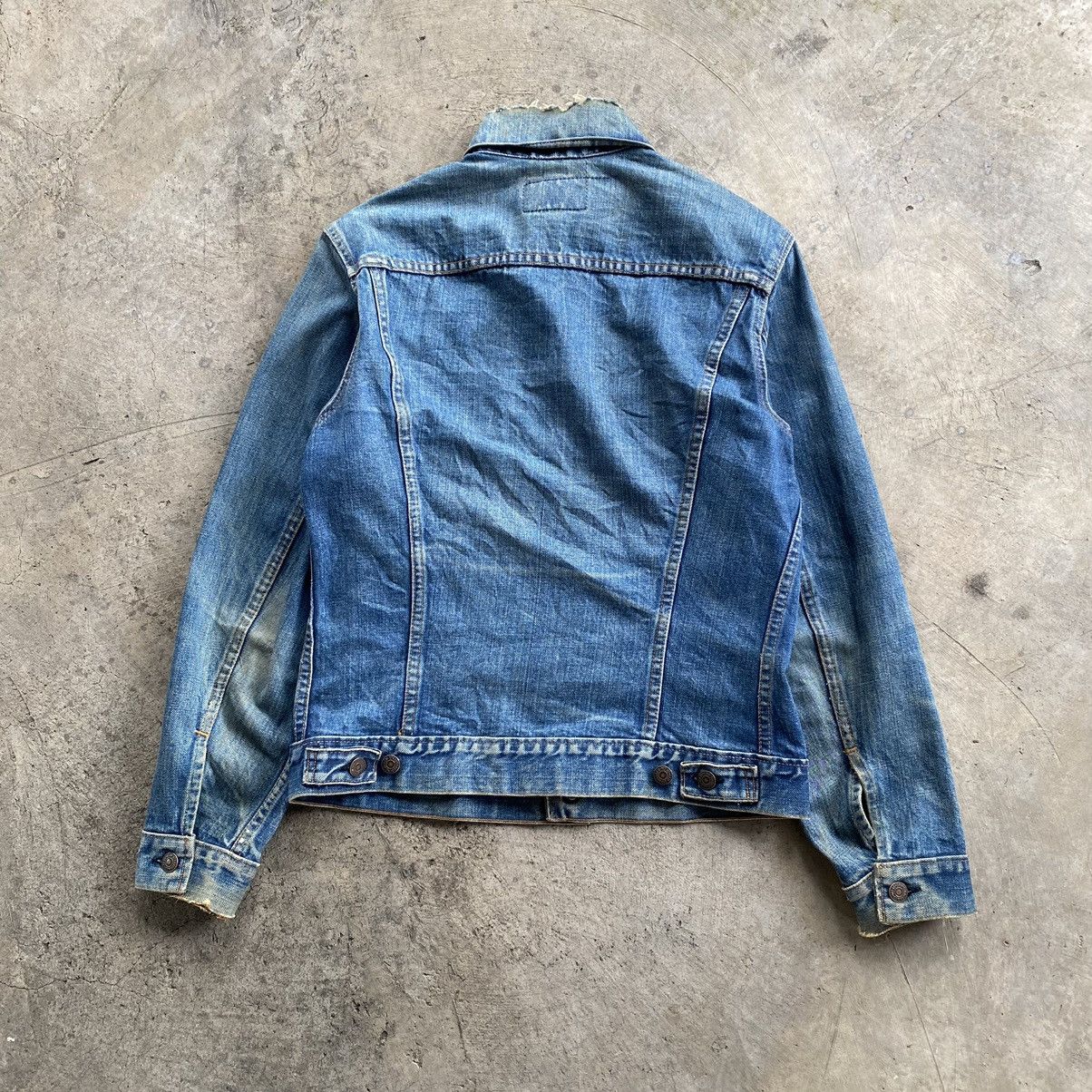 Levi's Distressed Vintage LEVI'S Denim Trucker Jacket Size US S / EU 44-46 / 1 - 2 Thumbnail