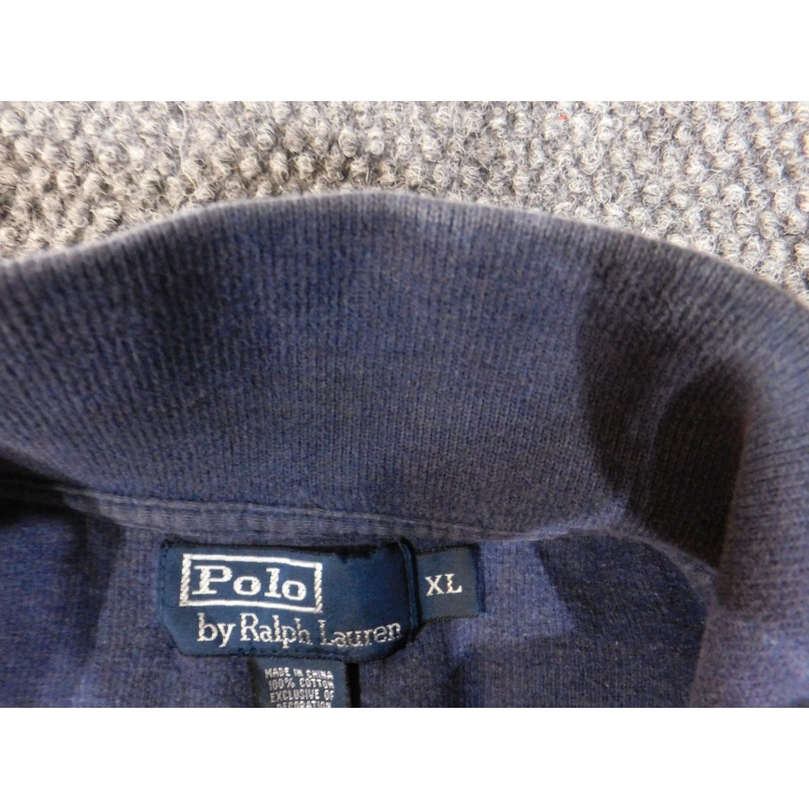 Polo Ralph Lauren Polo Ralph Lauren Sweatshirt Mens XL blue quarter zip pullover casual Size US XL / EU 56 / 4 - 5 Thumbnail