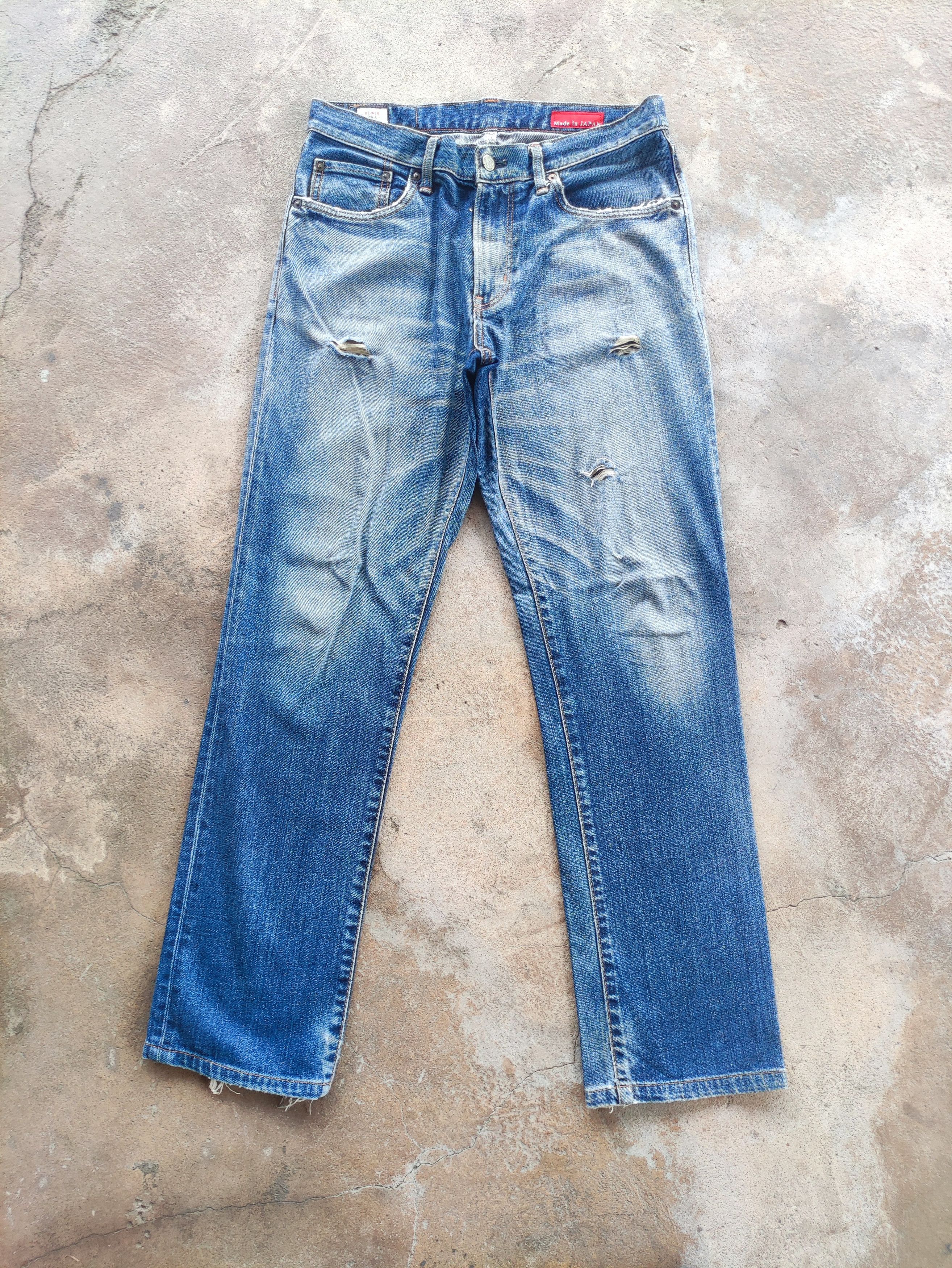Edwin Vintage Edwin Brand Distressed Faded Denim Pants Size US 32 / EU 48 - 1 Thumbnail