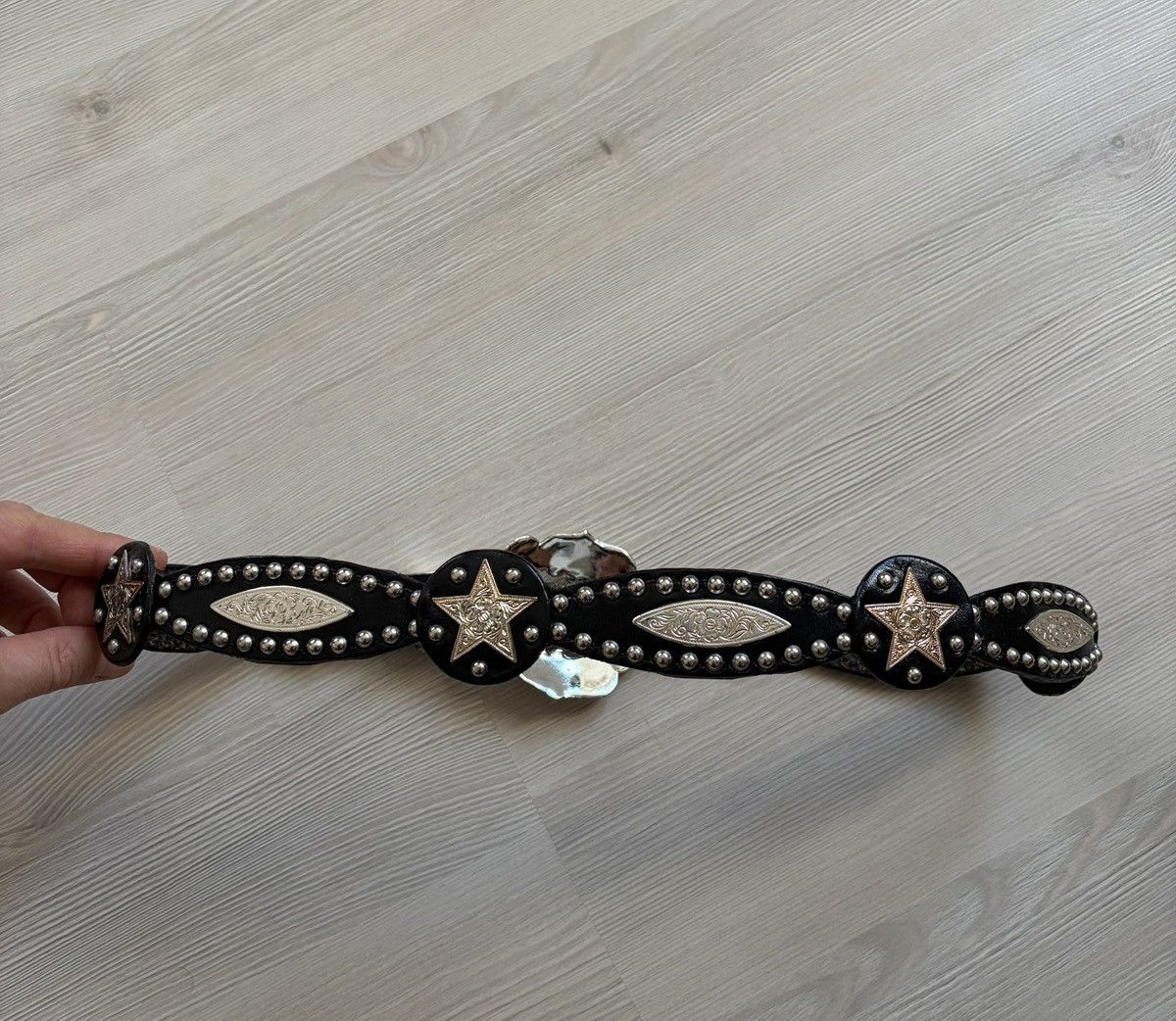 Vintage Vintage Western Cowboy Leather Belt Size ONE SIZE - 11 Thumbnail