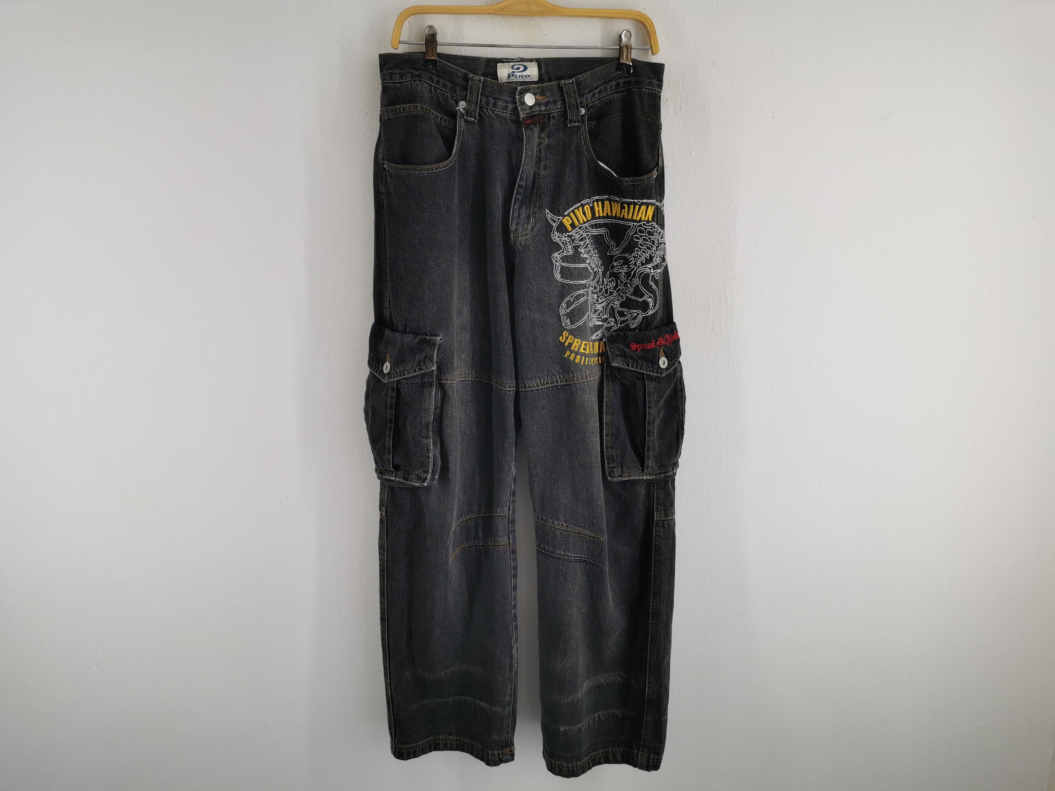 Vintage Vintage 90s Piko Cargo Pants Size L Size US 31 - 1 Thumbnail
