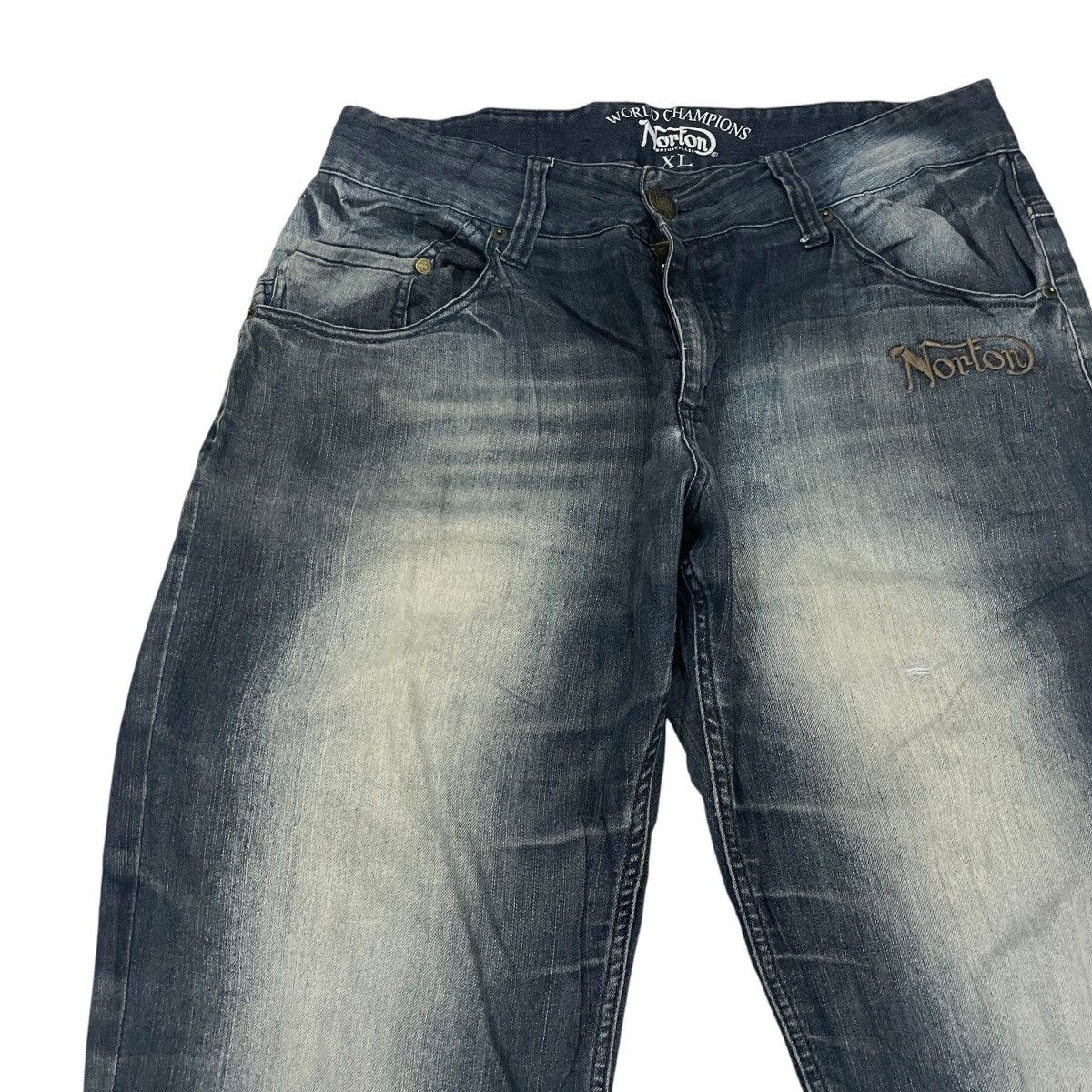 Norton Vintage Norton Embroidery Logo Denim Size US 34 / EU 50 - 9 Thumbnail