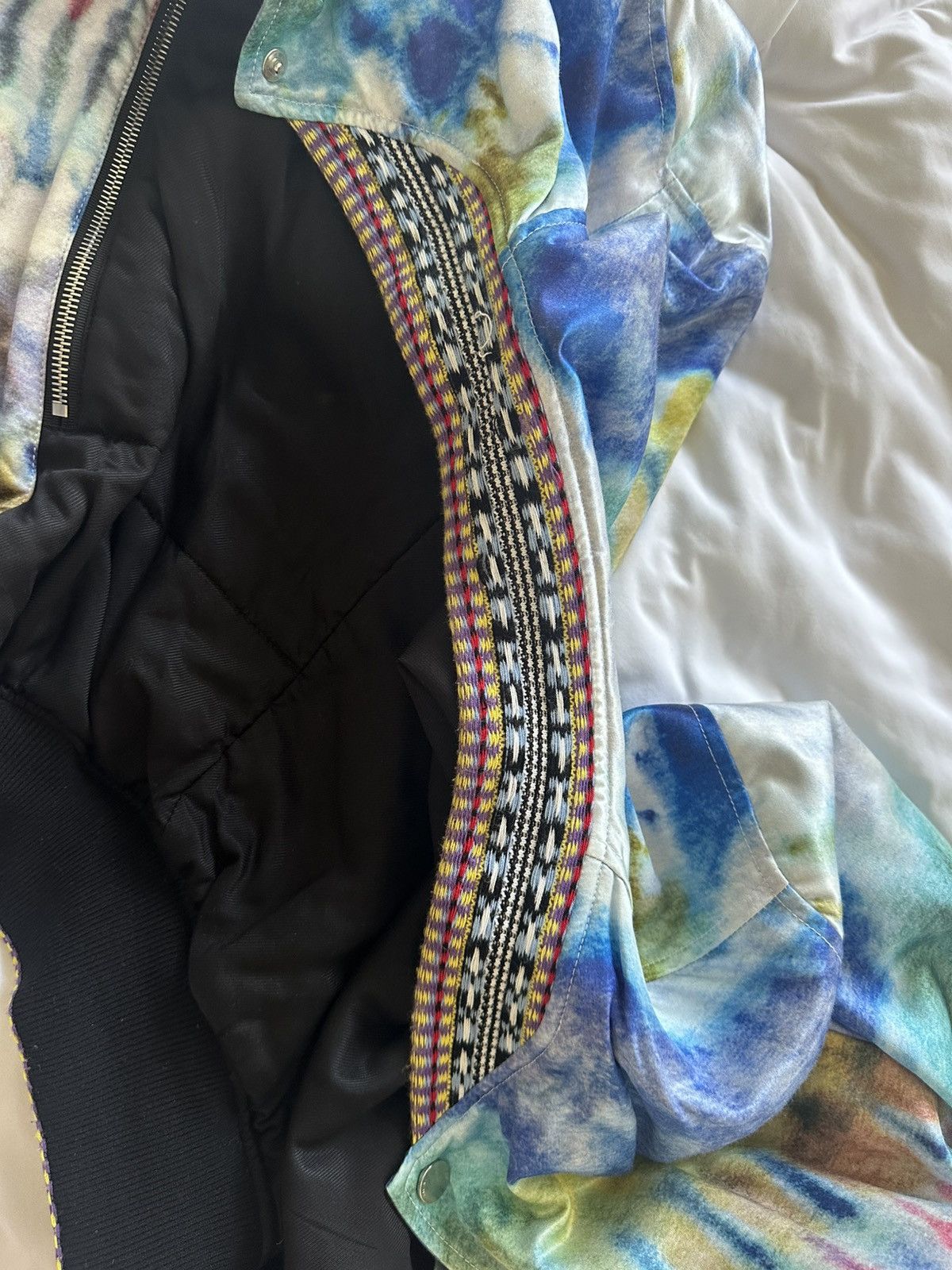 Amiri Amiri Tie Dye Bomber with Embroidered Cuffs Size US M / EU 48-50 / 2 - 8 Thumbnail