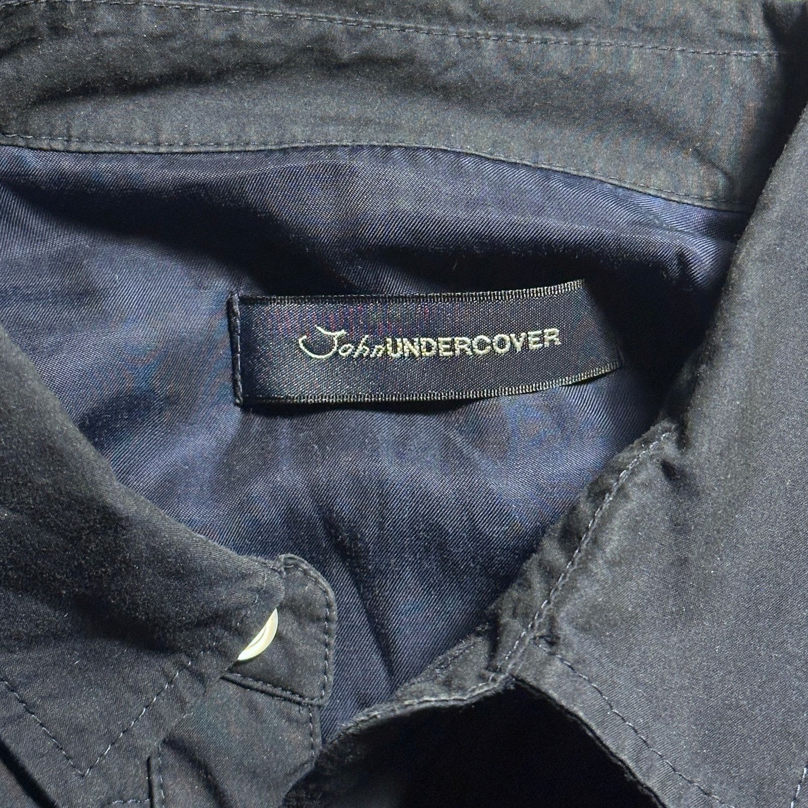 Undercover Navy Quilted Shirt Size US L / EU 52-54 / 3 - 7 Thumbnail