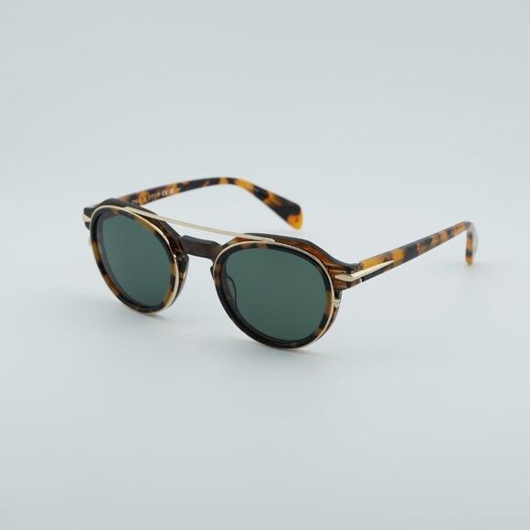 Rag & Bone Rag & Bone RNB6006/S 0086 QT Sunglasses Havana Square Frame Size ONE SIZE - 8 Thumbnail