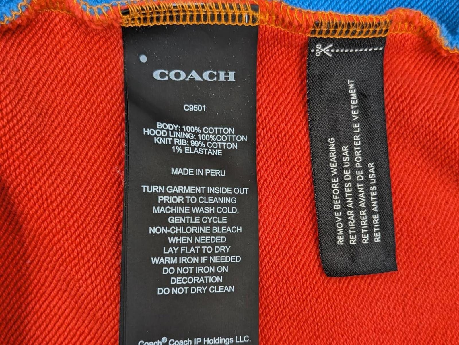 Coach Coach Mens XL Signature Colorblock Hoodie Primary Color Logo Size US XL / EU 56 / 4 - 9 Thumbnail