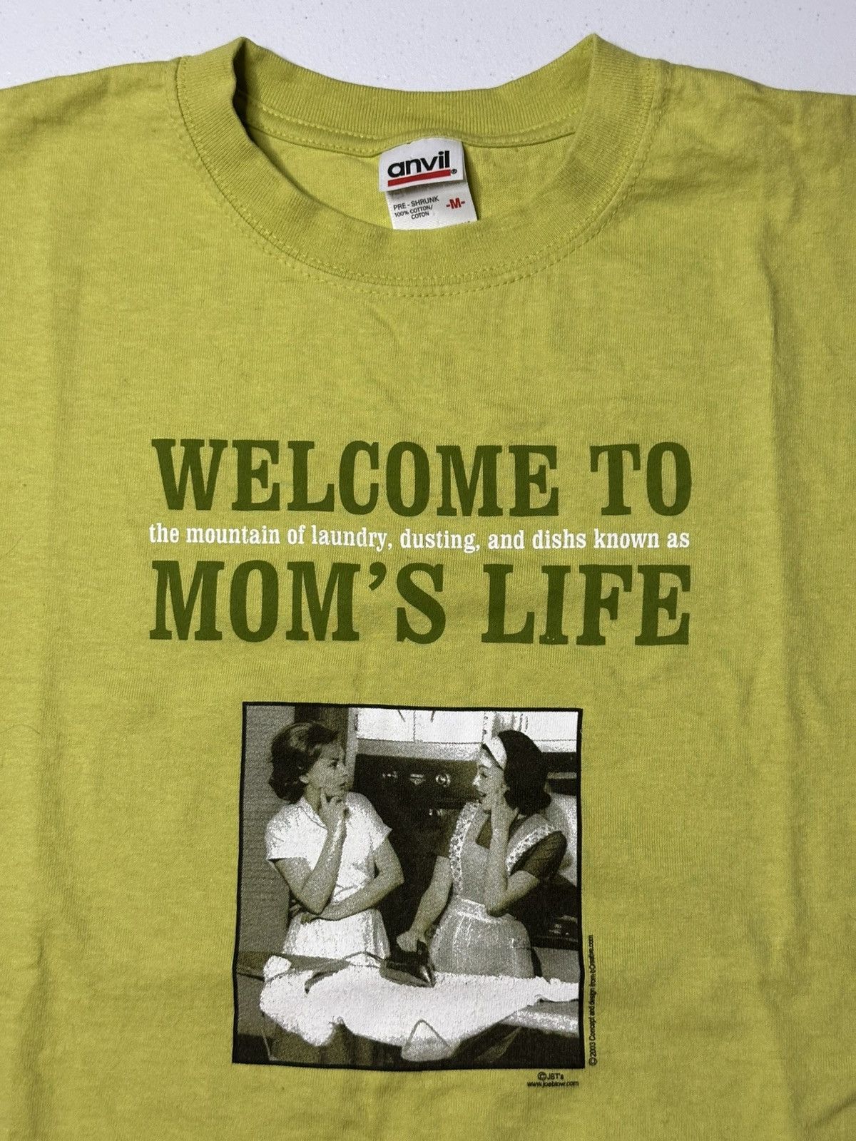 Anvil Vintage y2k Welcome to Moms life 2003 humor funny T-shirt Size US M / EU 48-50 / 2 - 2 Thumbnail