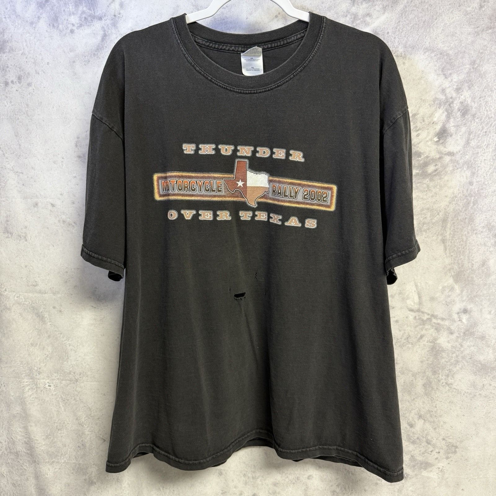 Vintage Vintage Y2K Texas Motorcycle Rally T Shirt Mens XL 25x27 Size US XL / EU 56 / 4 - 2 Thumbnail