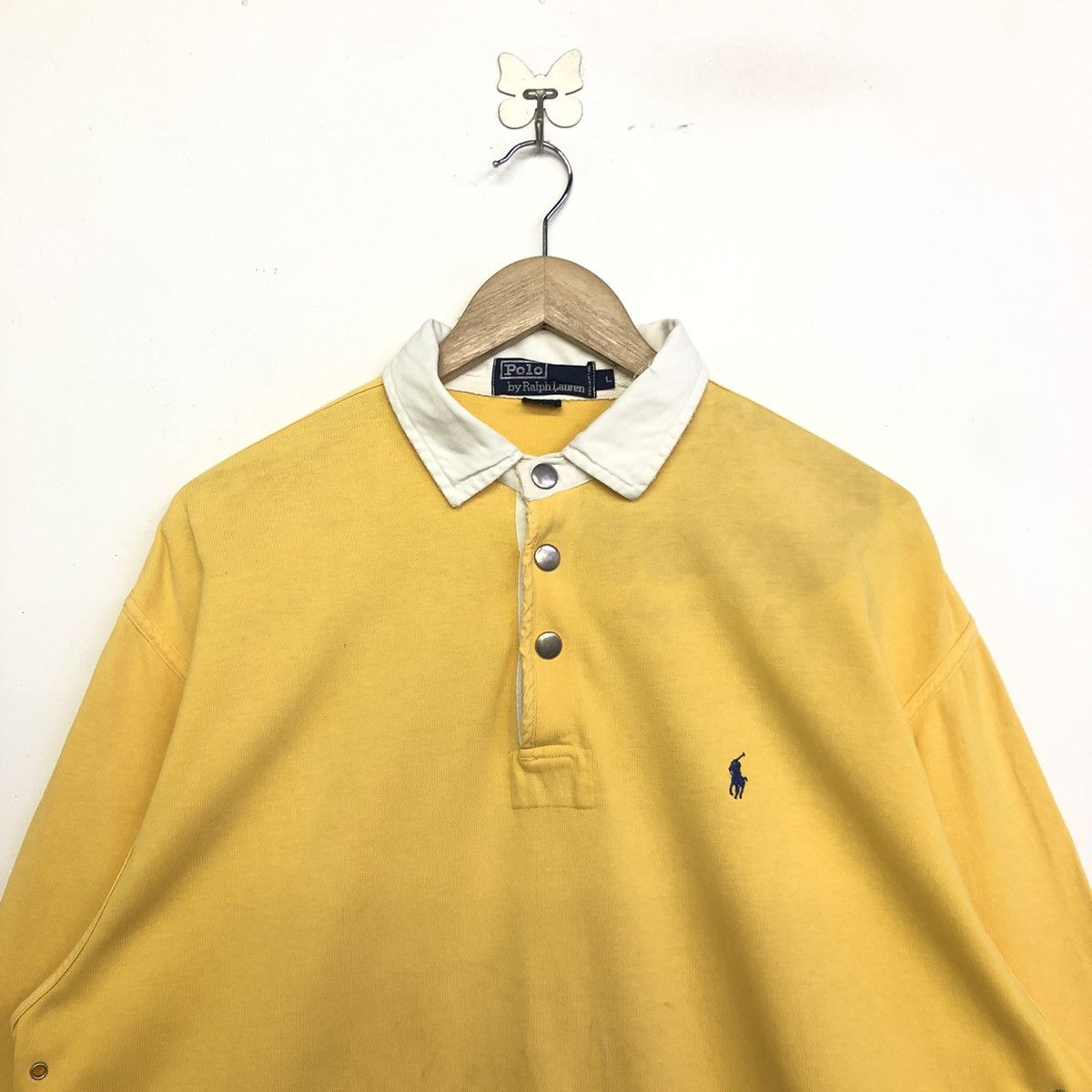 Polo Ralph Lauren Vintage POLO RALPH LAUREN RUGBY Disstress Long Sleeve Shirt Size US L / EU 52-54 / 3 - 2 Thumbnail