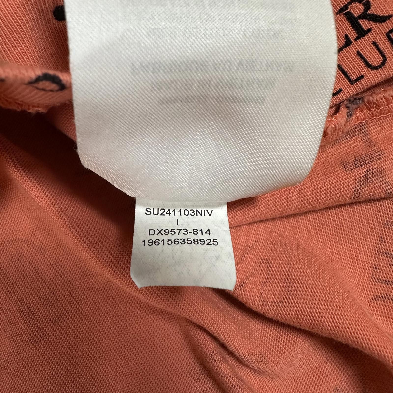Jordan Brand Jordan Men T-Shirt Large Coral Orange Air Flight Club Print Size US L / EU 52-54 / 3 - 6 Thumbnail