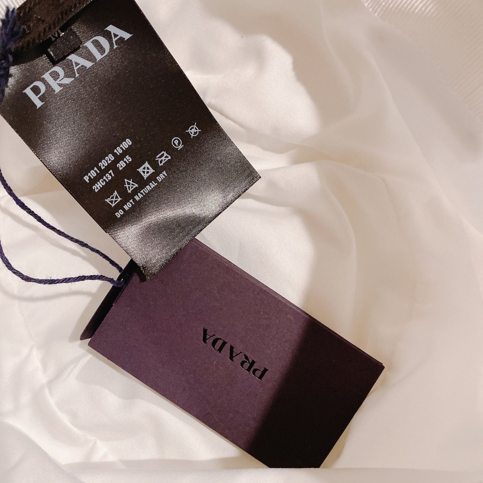 Prada logo appliqued shell nylon bucket hat M Size ONE SIZE - 4 Thumbnail