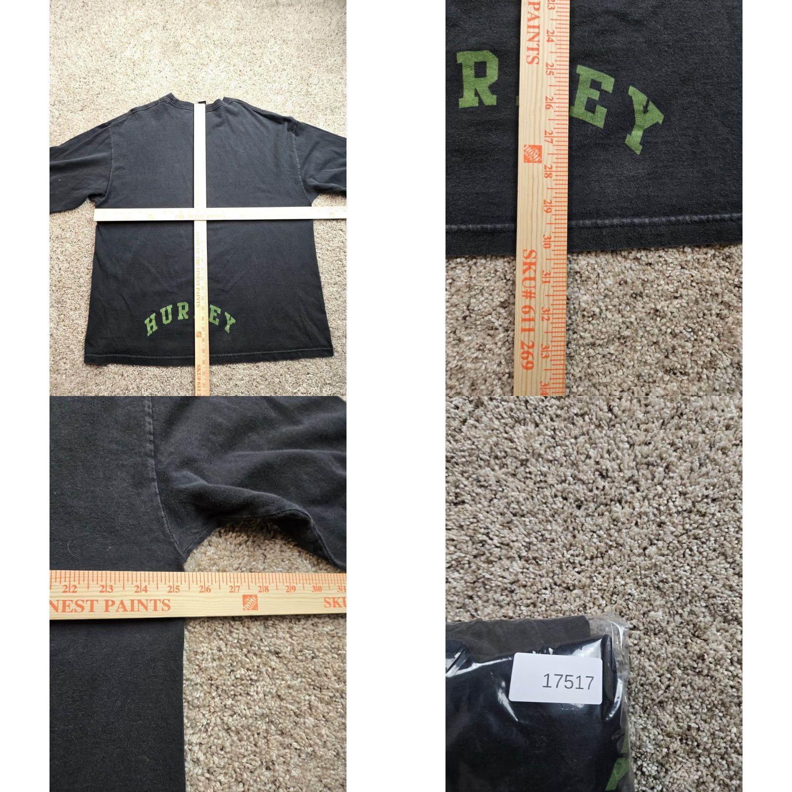 Hurley Vintage Hurley Shirt 2XL Mens Black Long Sleeve The Movement Graphic Skater Y2K Size US XXL / EU 58 / 5 - 8 Thumbnail