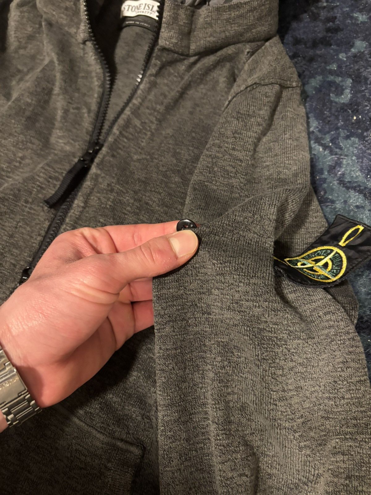 Other Vintage zip-up hoodie Stone Island hidden hood Size US L / EU 52-54 / 3 - 6 Thumbnail