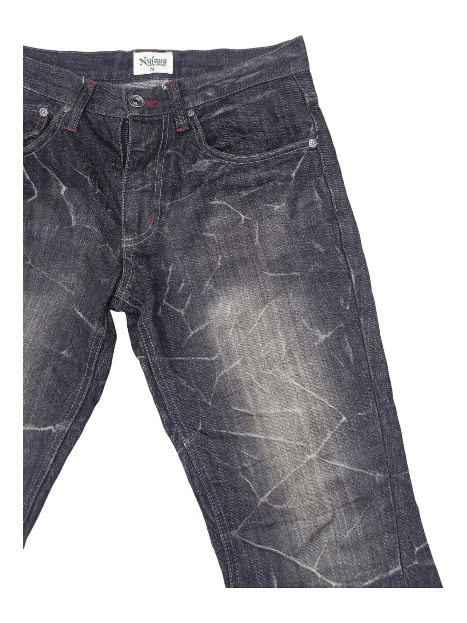 Seditionaries Vintage Nylaus Seditionaries Whiskered Wing Flared Jeans Size US 30 / EU 46 - 7 Thumbnail
