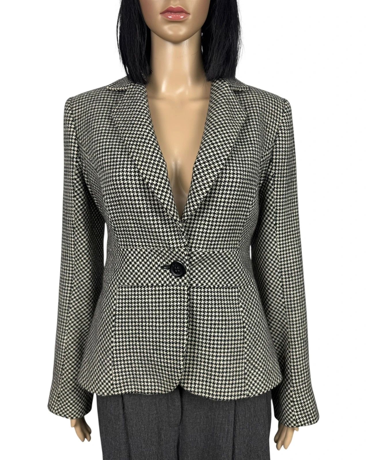 Valentino Valentino Roma Wool Blazer Houndstooth size 46 Size L / US 10 / IT 46 - 2 Thumbnail