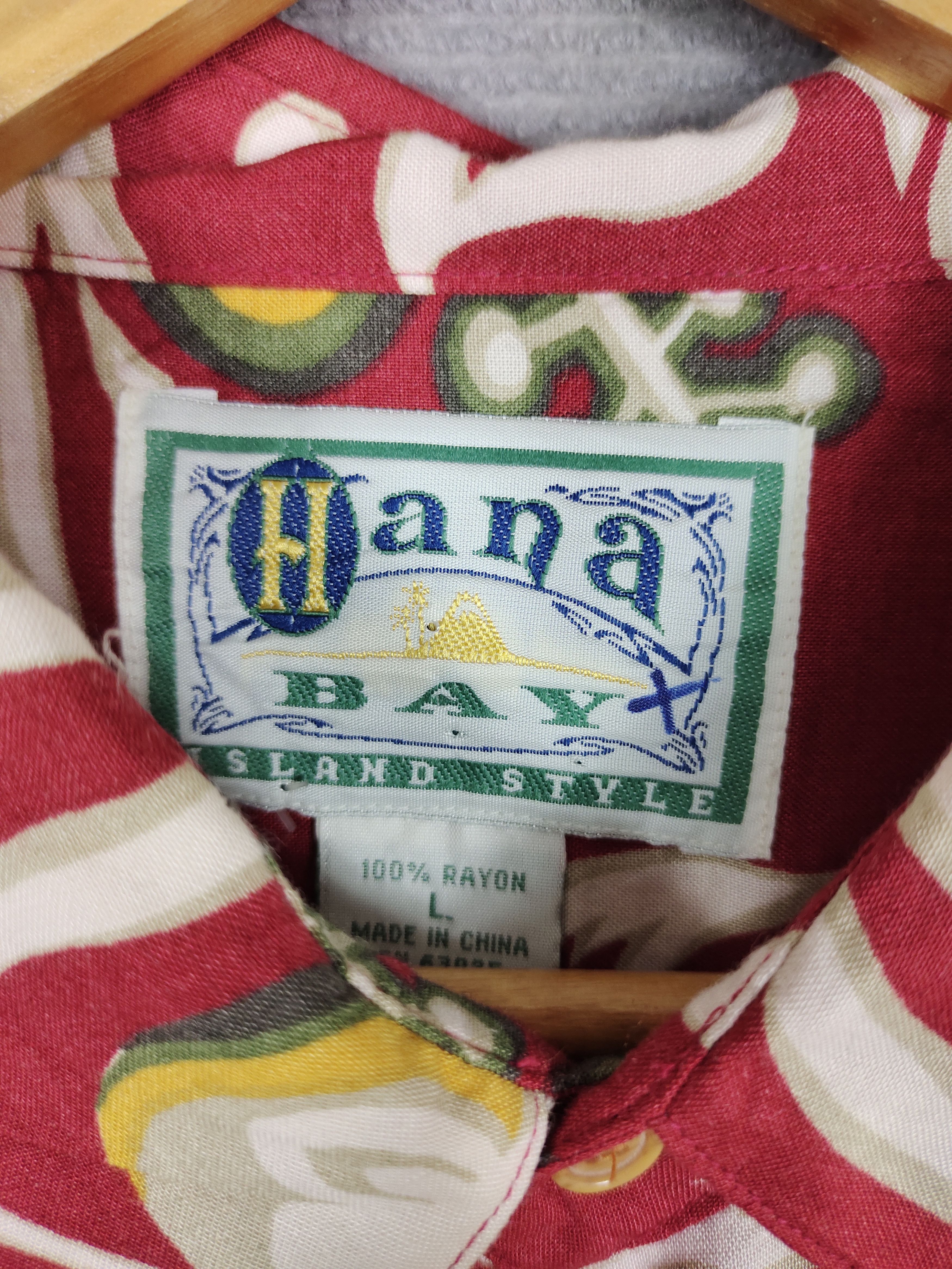 Hysteric Glamour 1990s Hana Bay Flower Printed Rayon Hawaiian Shirt Size US L / EU 52-54 / 3 - 8 Thumbnail