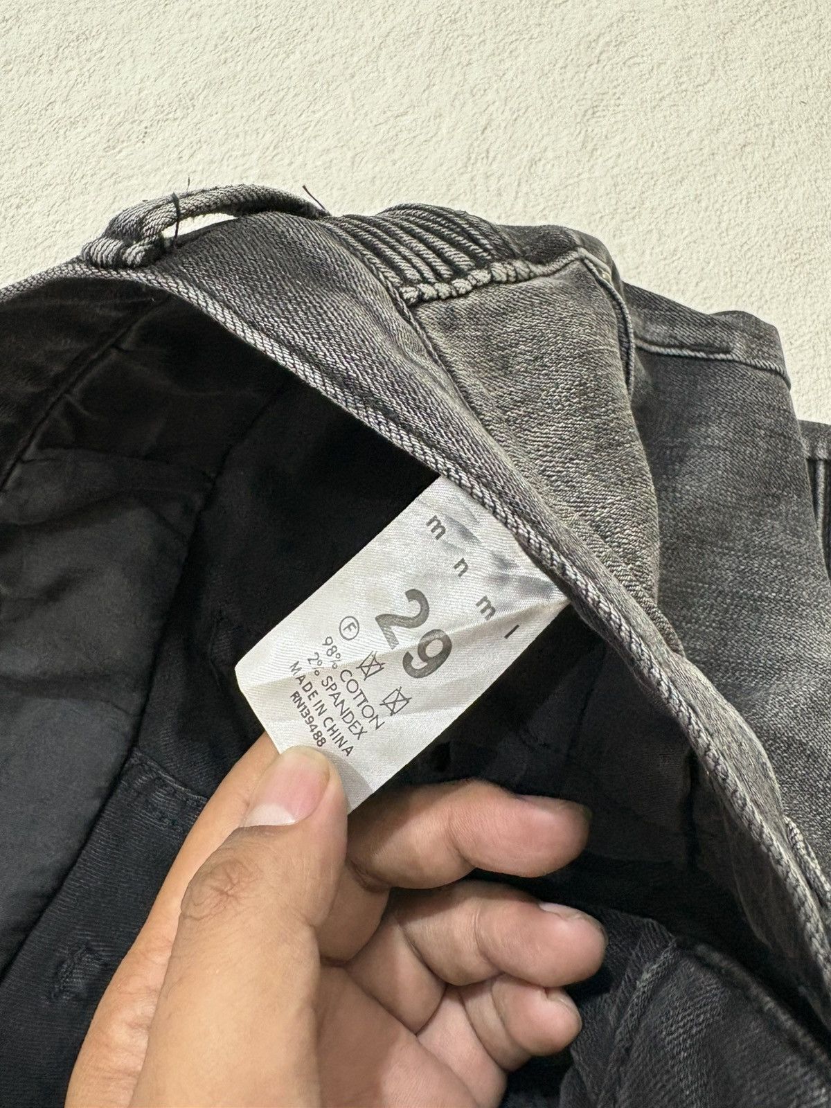 Balmain 2000s MNML Bikers jeans denim pants Size US 31 - 5 Thumbnail