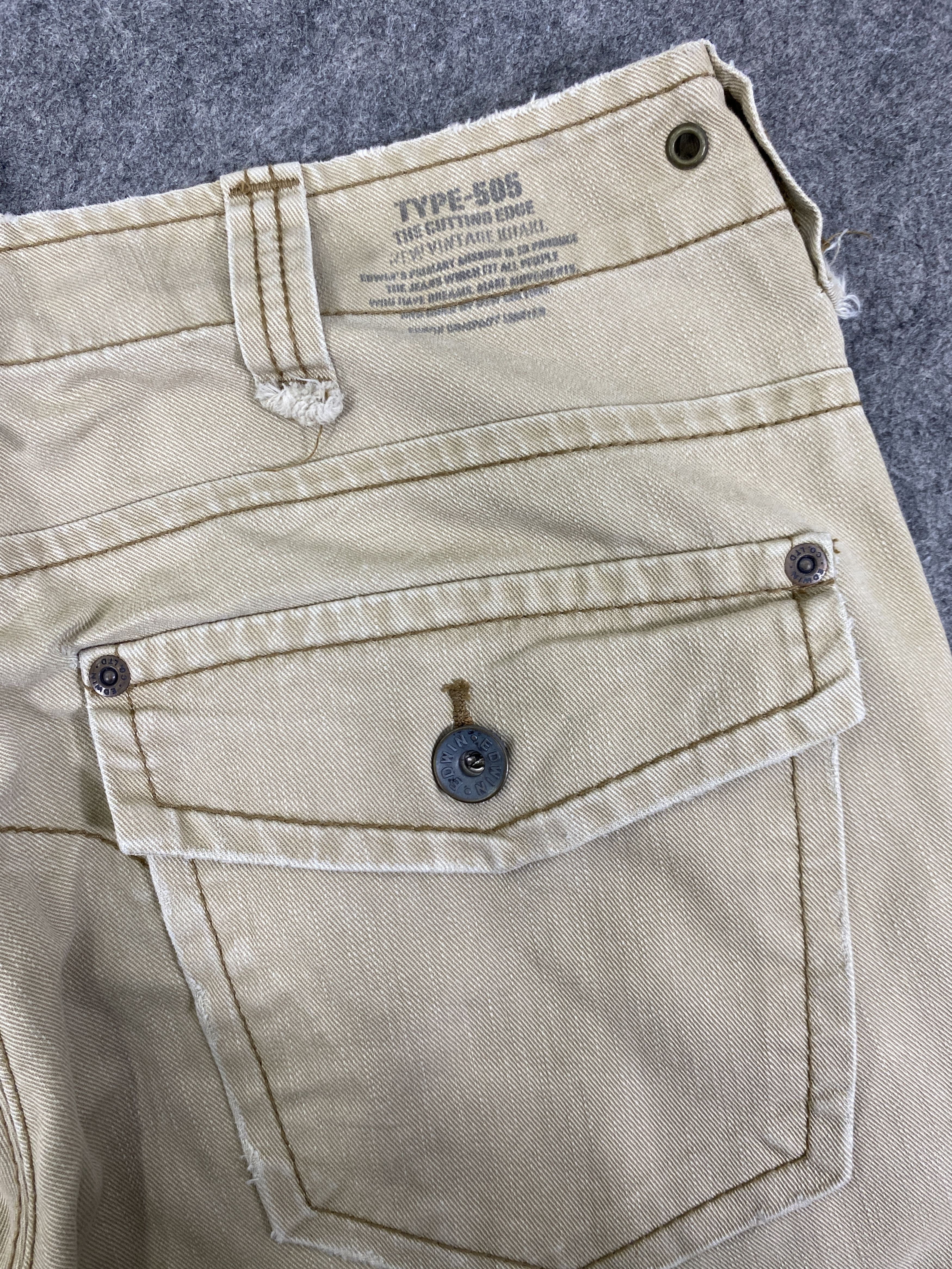 If Six Was Nine Japanese Brand Edwin Multipocket Flare Pants -CP296 Size US 31 - 14 Thumbnail