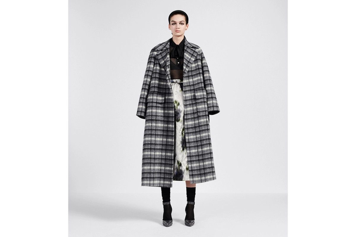 Dior o1bcso1str0225 Coat with Belt in Grey/White Size M / US 6-8 / IT 42-44 - 4 Thumbnail