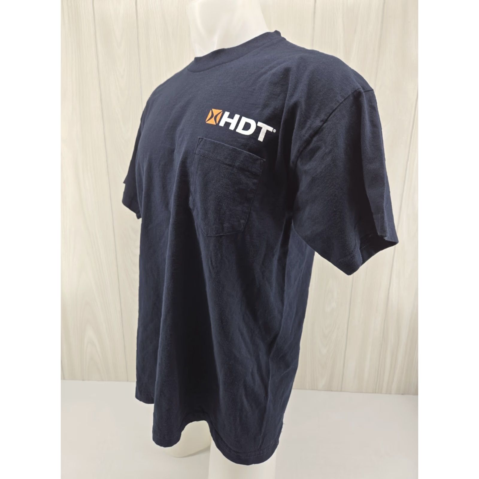 Vintage HDT Global Pocket T Shirt XL Blue Mens Short Sleeve Cotton Pockets 22.5 Shoulder to Shoulder 30.5 Down Back Size US XL / EU 56 / 4 - 3 Thumbnail