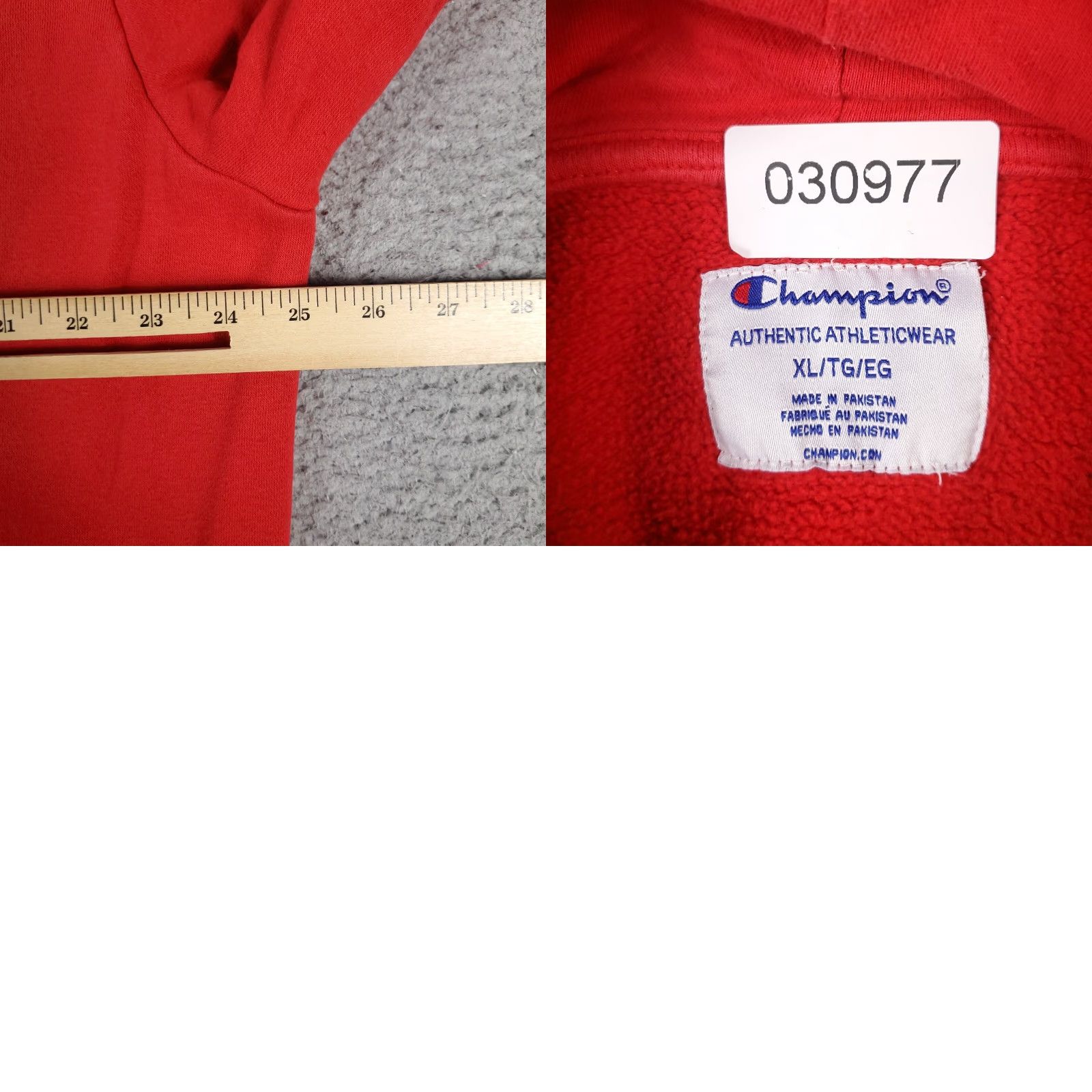 Champion VINTAGE Champion Hoodie Sweatshirt Mens XL Red Pullover Casual Knitted Logo Zipper 90sâModern Size US XL / EU 56 / 4 - 8 Thumbnail
