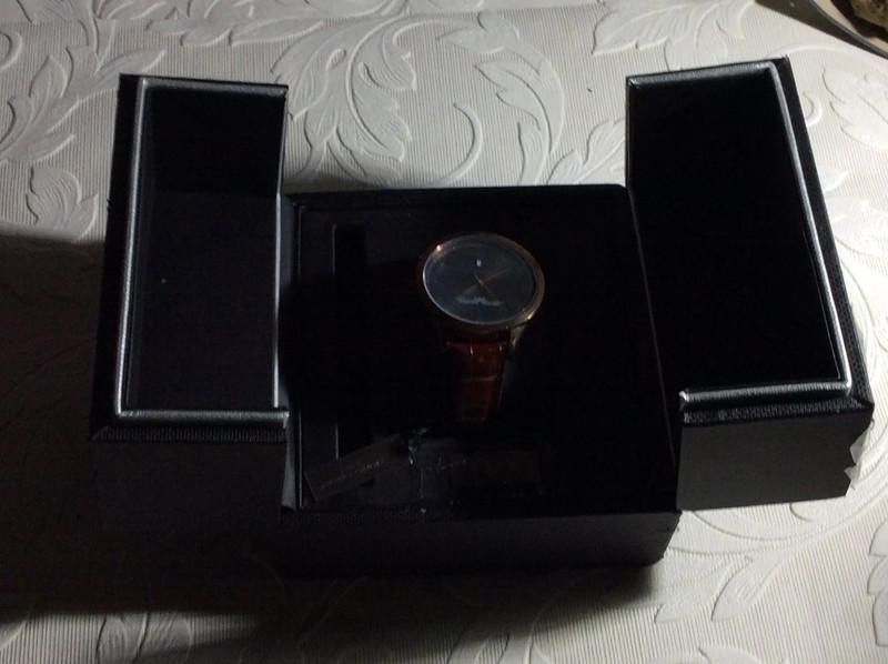 Designer Jorge Gray men's brown leather strap watch Size ONE SIZE - 1 Thumbnail