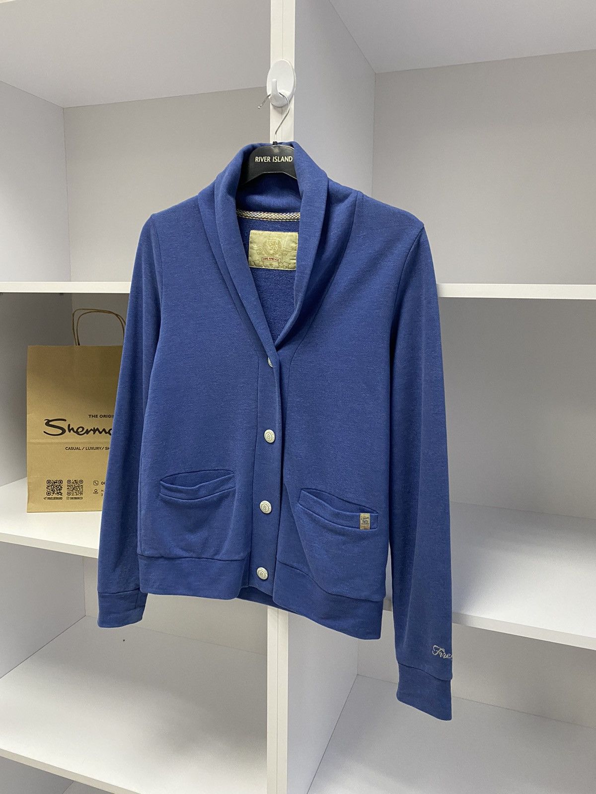 Bogner × Designer × Vintage Vintage Bogner Fire + Ice women's blue cardigan Size S / US 4 / IT 40 - 5 Thumbnail