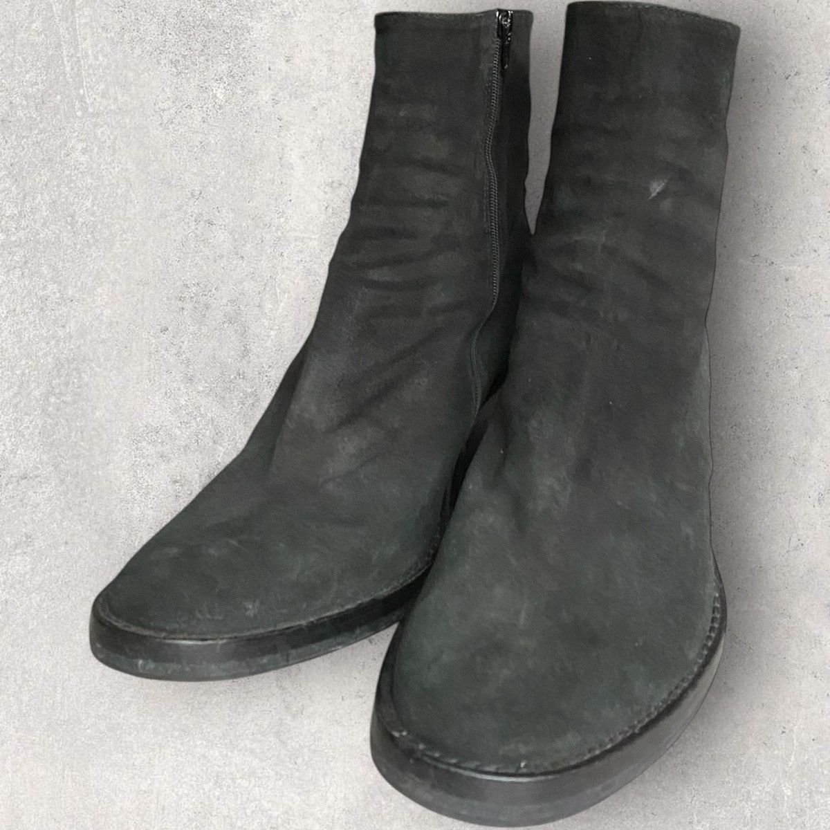 Ann Demeulemeester Suede Cuban Heel Boots Size US 8 / EU 41 - 3 Thumbnail