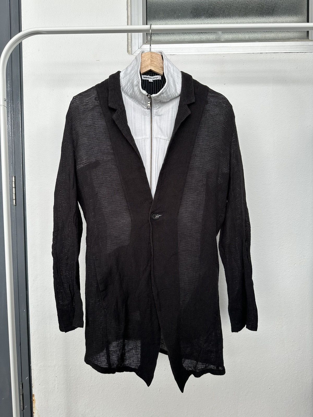 NO ID Avantgarde No ID gauze dyed linen cardigan Size US M / EU 48-50 / 2 - 4 Thumbnail