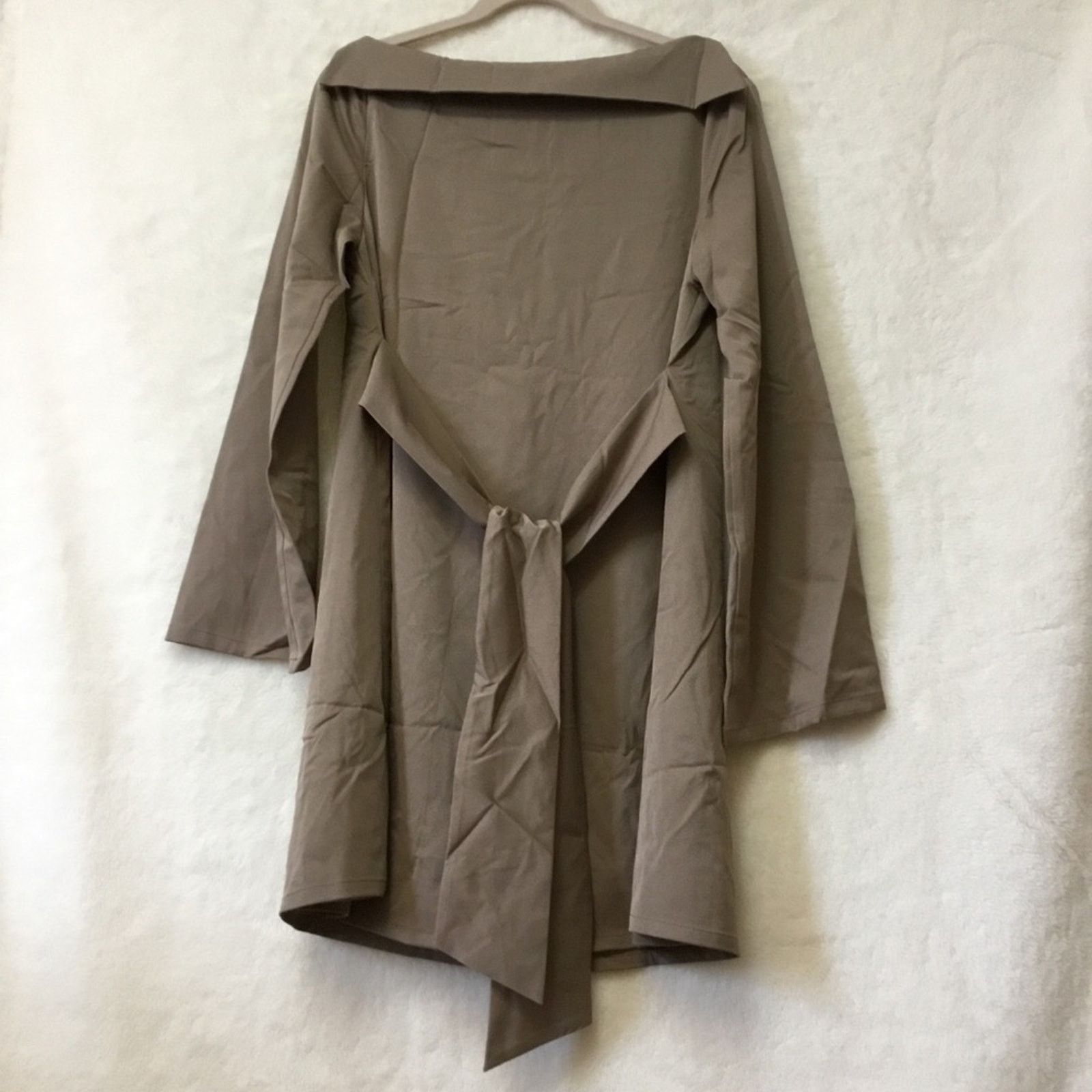 Other Mocha Kimono Sleeve Mini Dress with Waist Tie Size S / US 4 / IT 40 - 12 Thumbnail