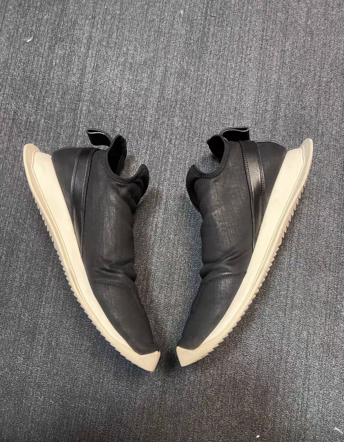 Rick Owens Rick Owens DRKSHDW Waxed Canvas Sneakers Size US 9 / EU 42 - 3 Thumbnail