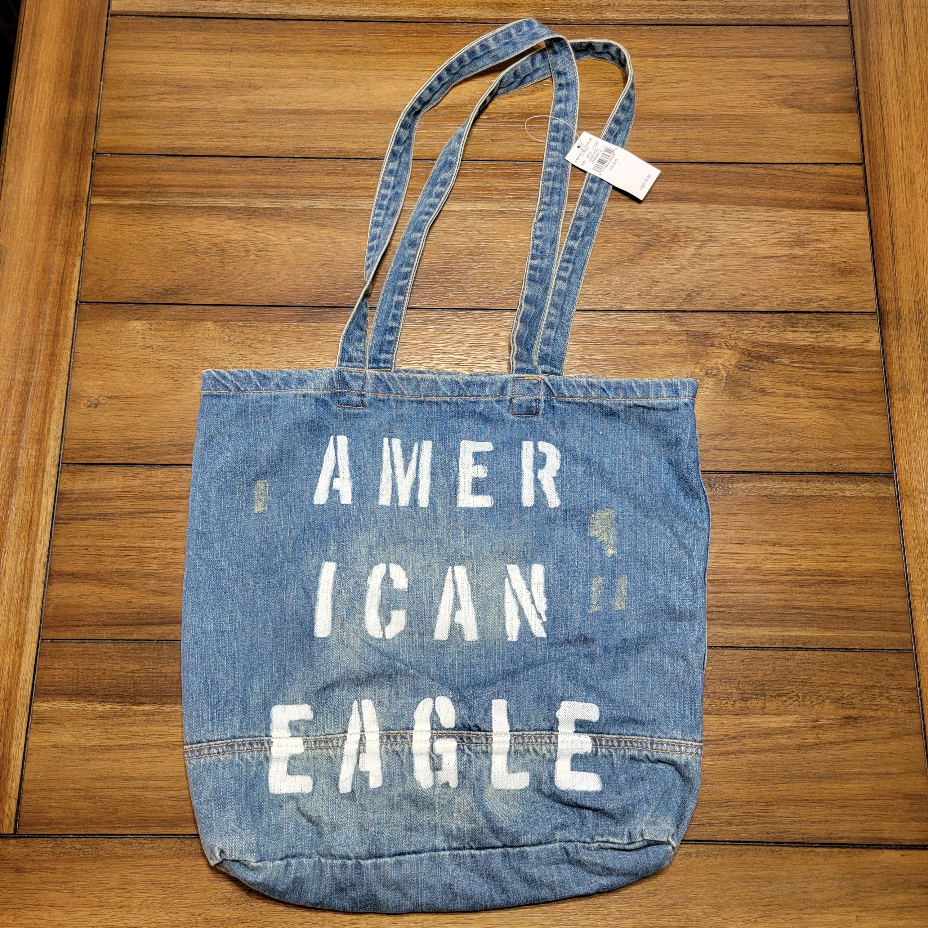 American Eagle Outfitters American Eagle Outfitters Denim Tote Bag - NWT Size ONE SIZE - 1 Thumbnail