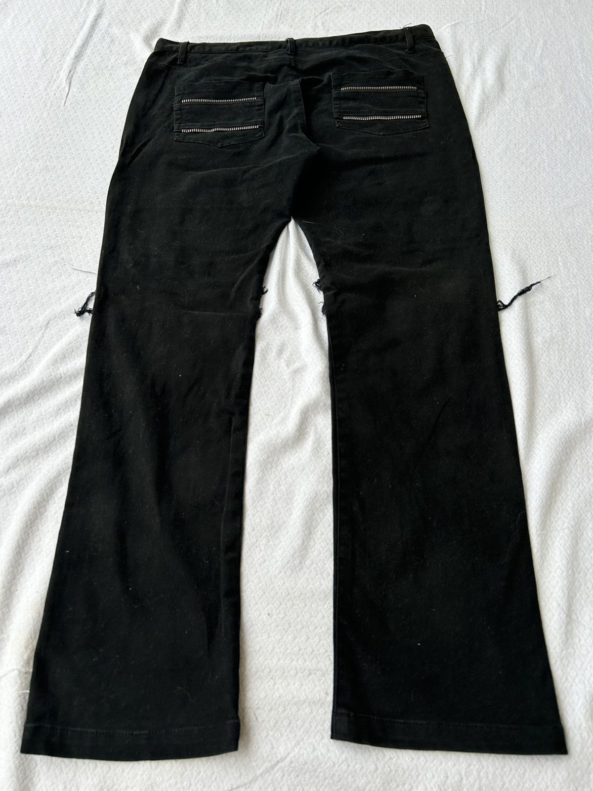 Other Flared jeans multizip thelees black denim Size US 30 / EU 46 - 2 Thumbnail