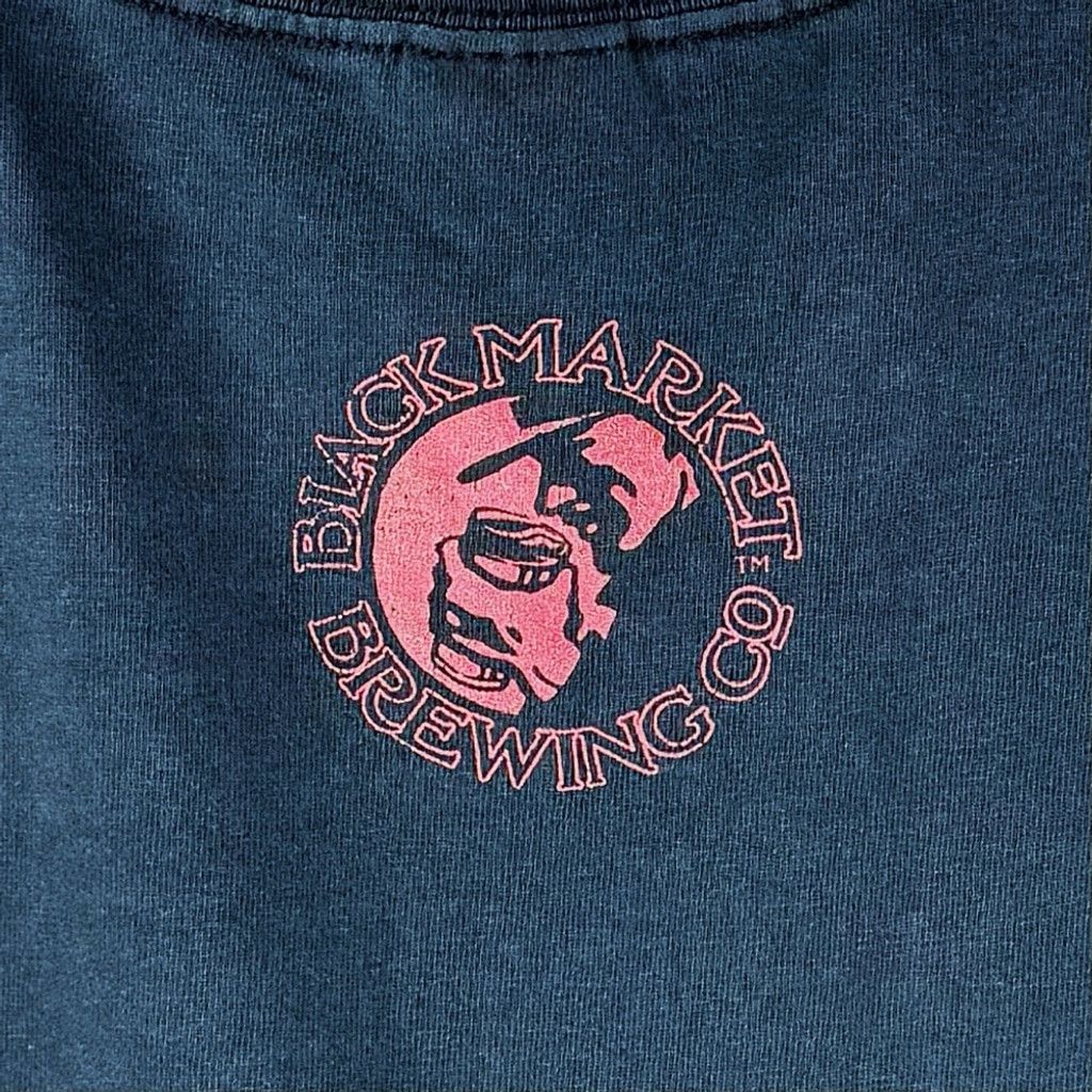 Gildan GILDAN BLACK MARKET BREWING CO. Men's Blue Graphic T-Shirt M Size US M / EU 48-50 / 2 - 5 Thumbnail