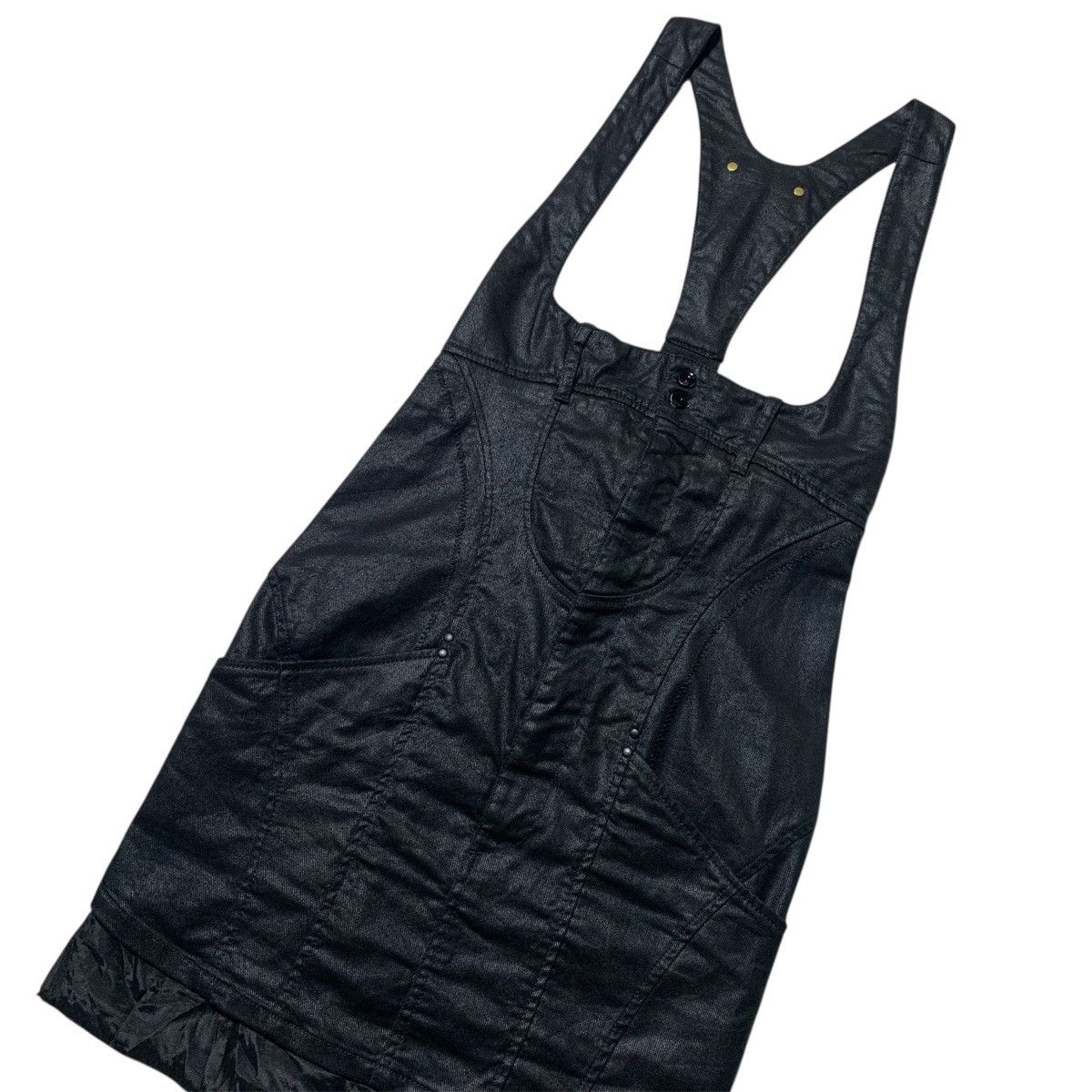 Diesel 2000s Rare Diesel Overall Short Skirt Punk Gothic Style Size US 26 / EU 42 - 3 Thumbnail