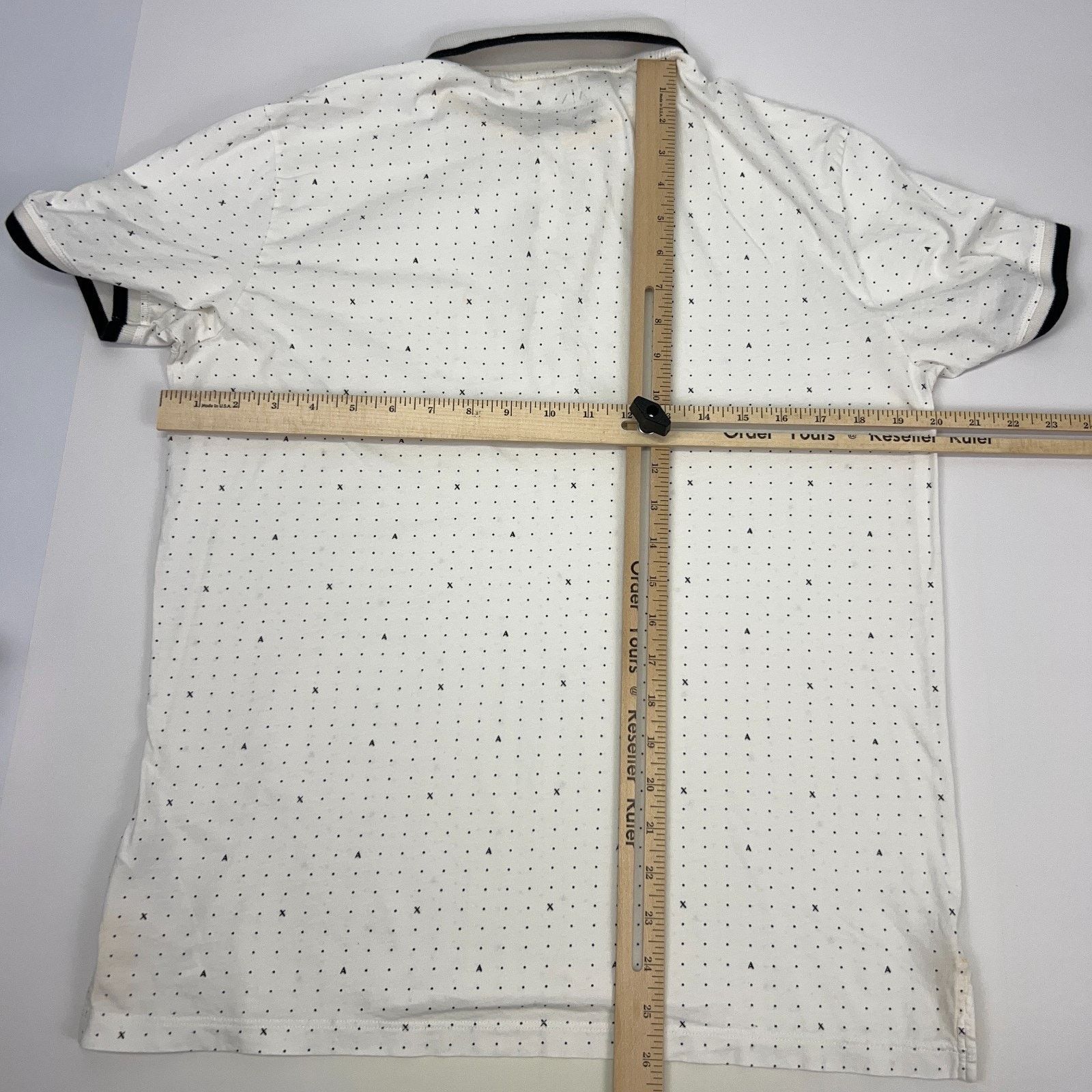 Armani Exchange Armani Exchange Polo Shirt AX Spotted Polka Dot White M Size US M / EU 48-50 / 2 - 12 Thumbnail