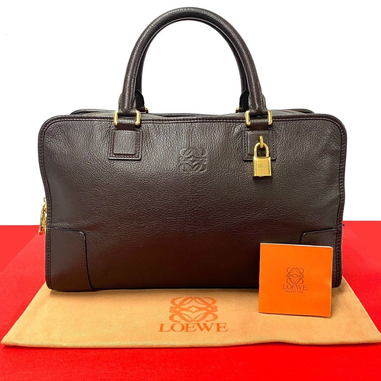 Loewe Loewe Handbag Brown Leather Size ONE SIZE - 1 Thumbnail