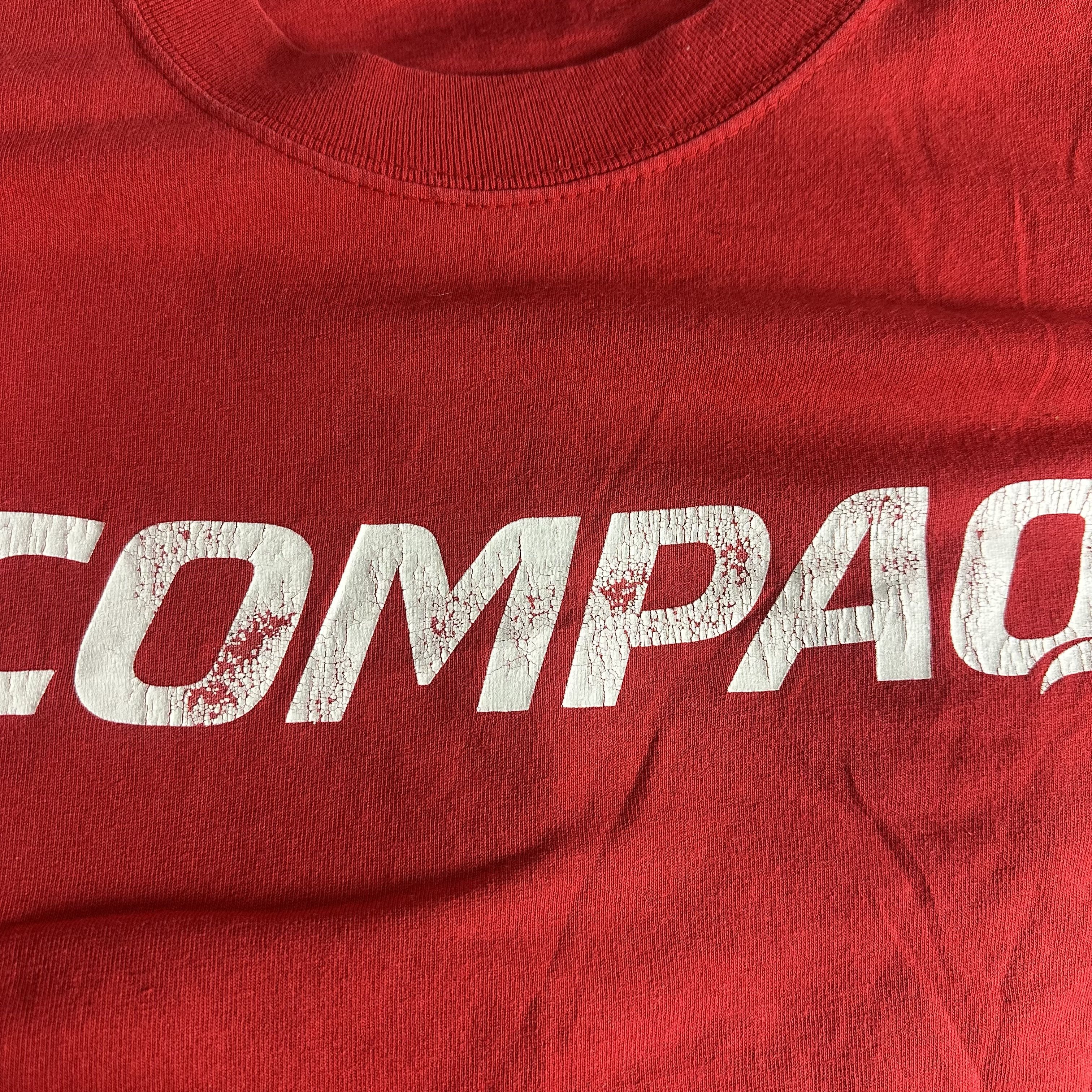 Microsoft 🔥RARE🔥Vintage Compaq Microsoft Spell Out T-shirt Size US XL / EU 56 / 4 - 3 Thumbnail