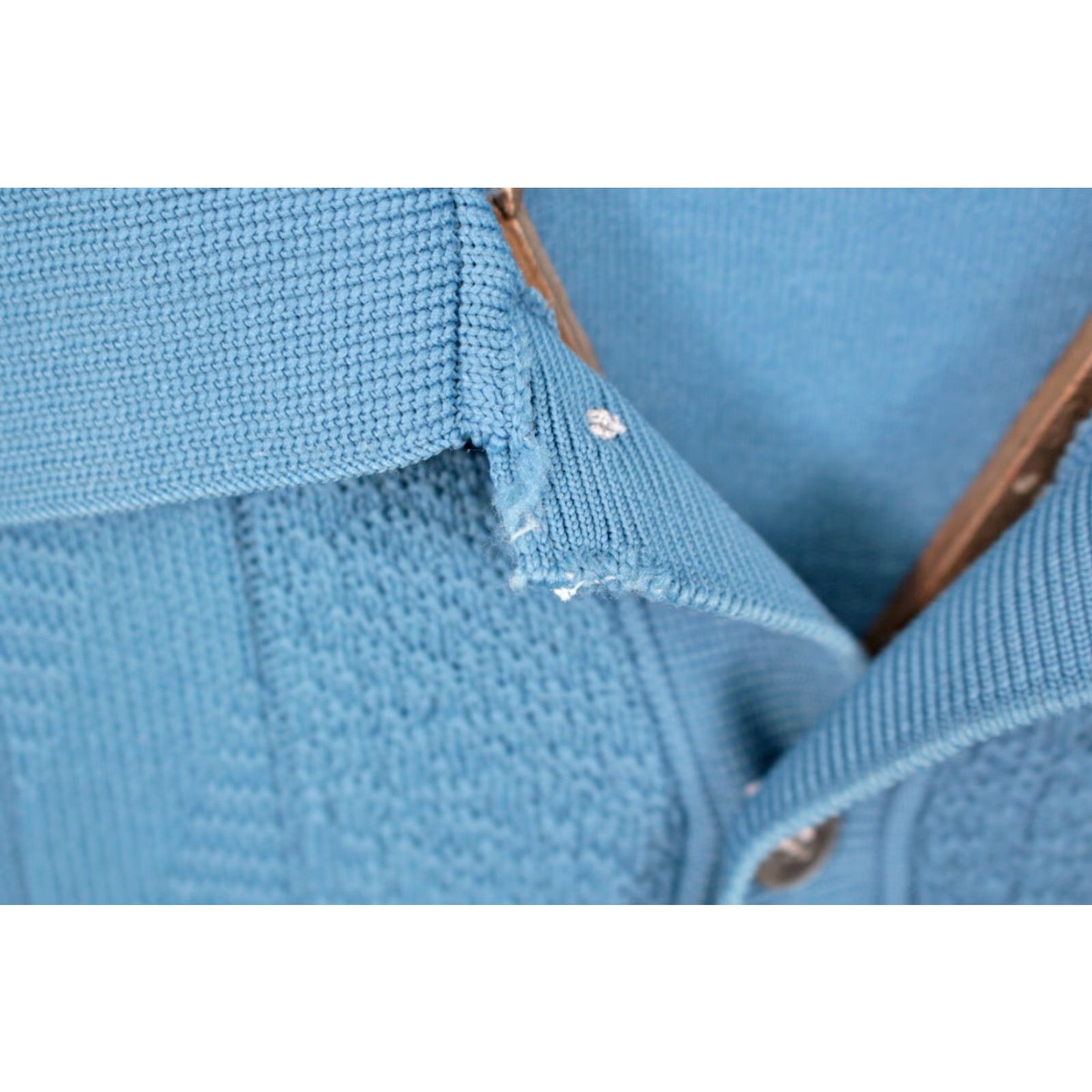 Vintage VINTAGE Ban-Lon 60s Shirt Mens Mint Blue Long Sleeve Cardigan / Sweater Size M 1960s Button-Front, Casual, Nylon, 48 Chest, 20 Shoulder, 25 Length Size US M / EU 48-50 / 2 - 5 Thumbnail