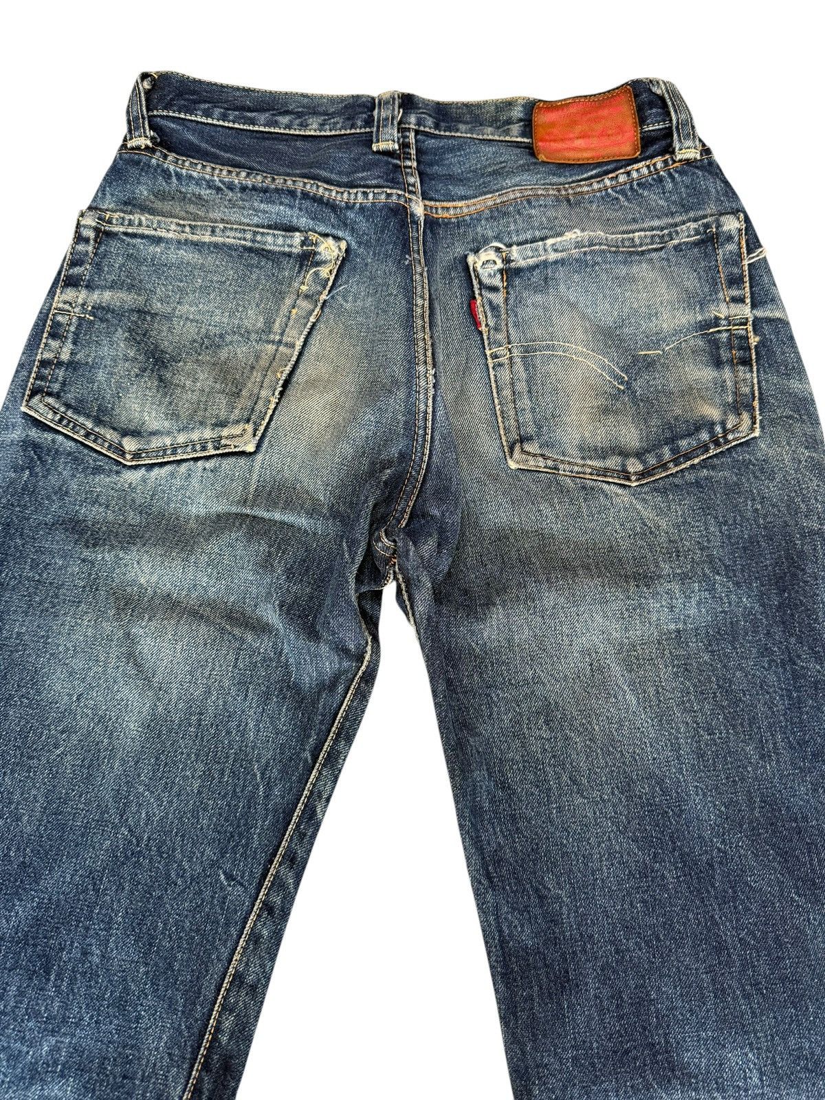 Japanese Brand DENIM PORKY’S JAPAN REDLINE SELVEDGE DISTRESSED JEANS Size US 27 - 12 Thumbnail