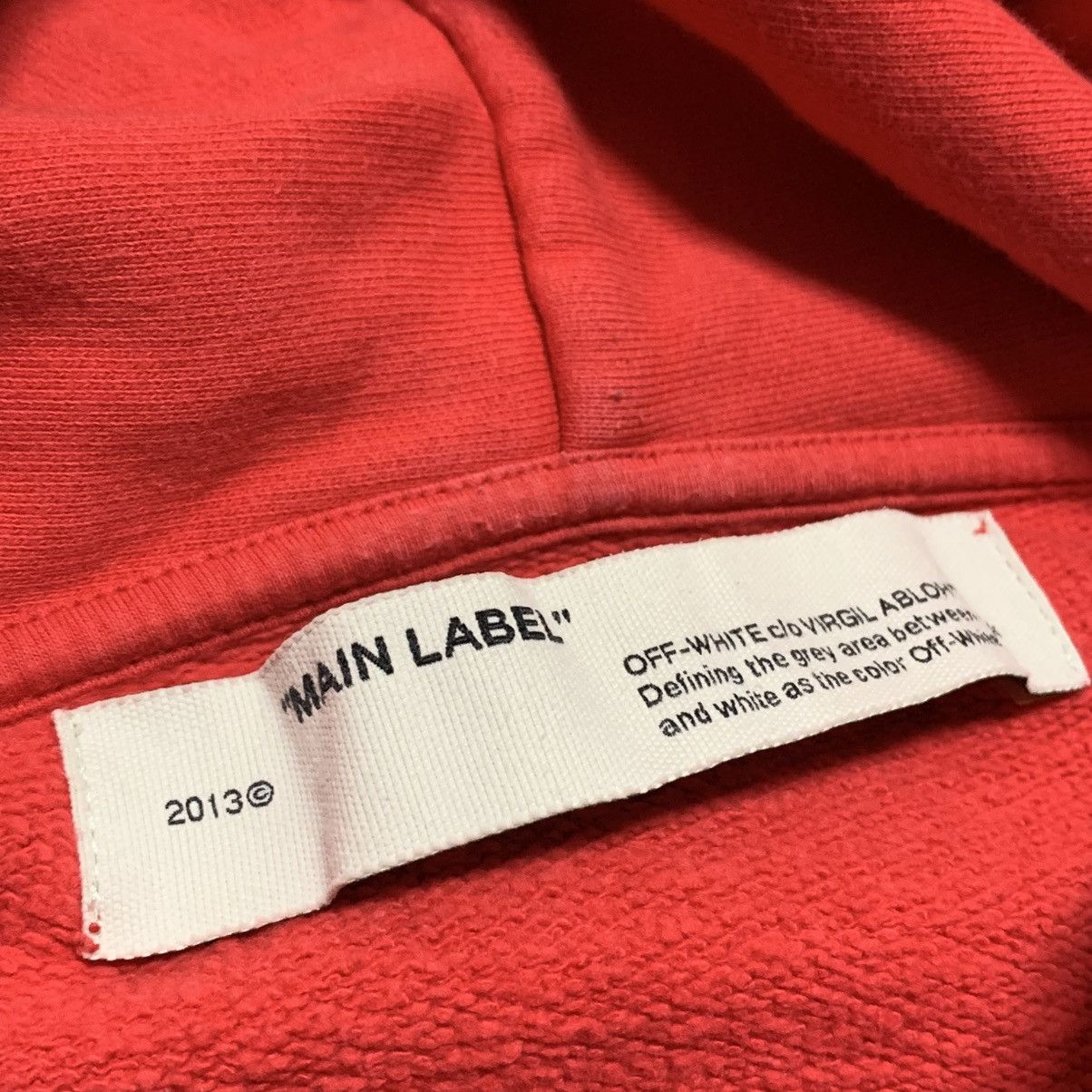Off-White Off White Large Outline Arrows Red Hoodie Virgil Abloh Size US L / EU 52-54 / 3 - 10 Thumbnail