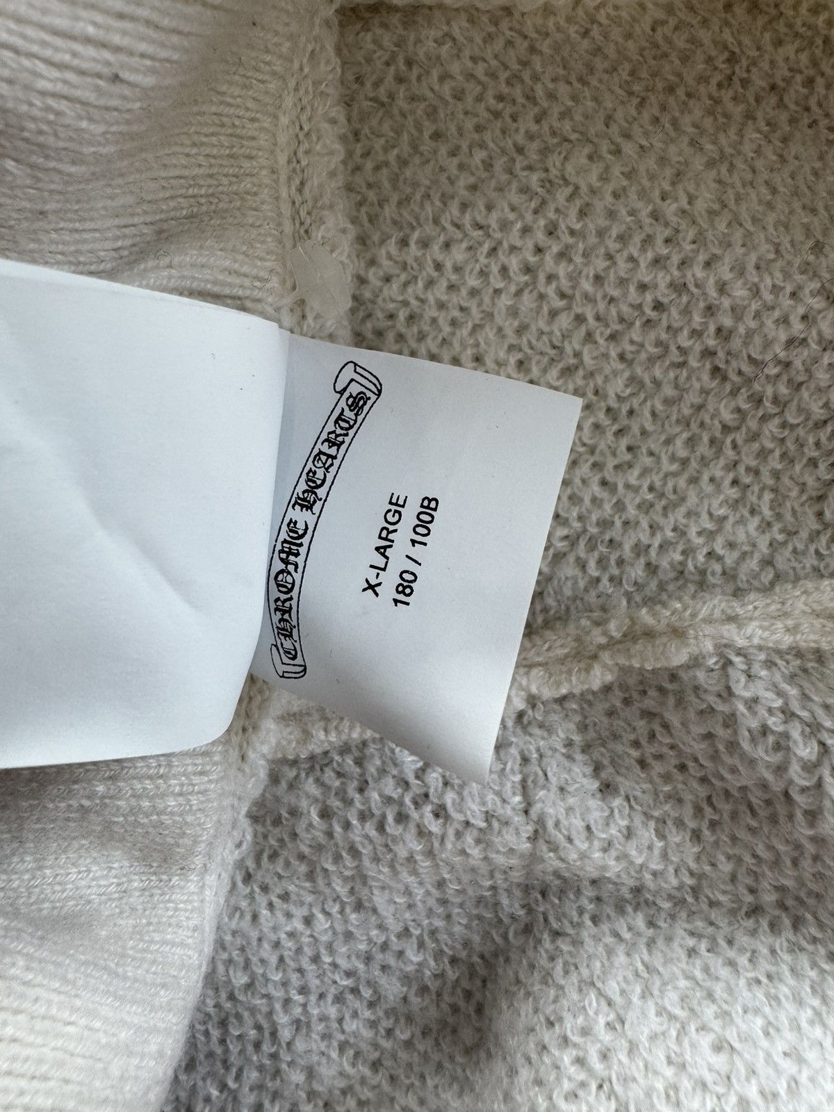 Chrome Hearts Chrome Hearts Beige & Black Embroidered Cashmere Sweatpants Size US 36 / EU 52 - 5 Thumbnail