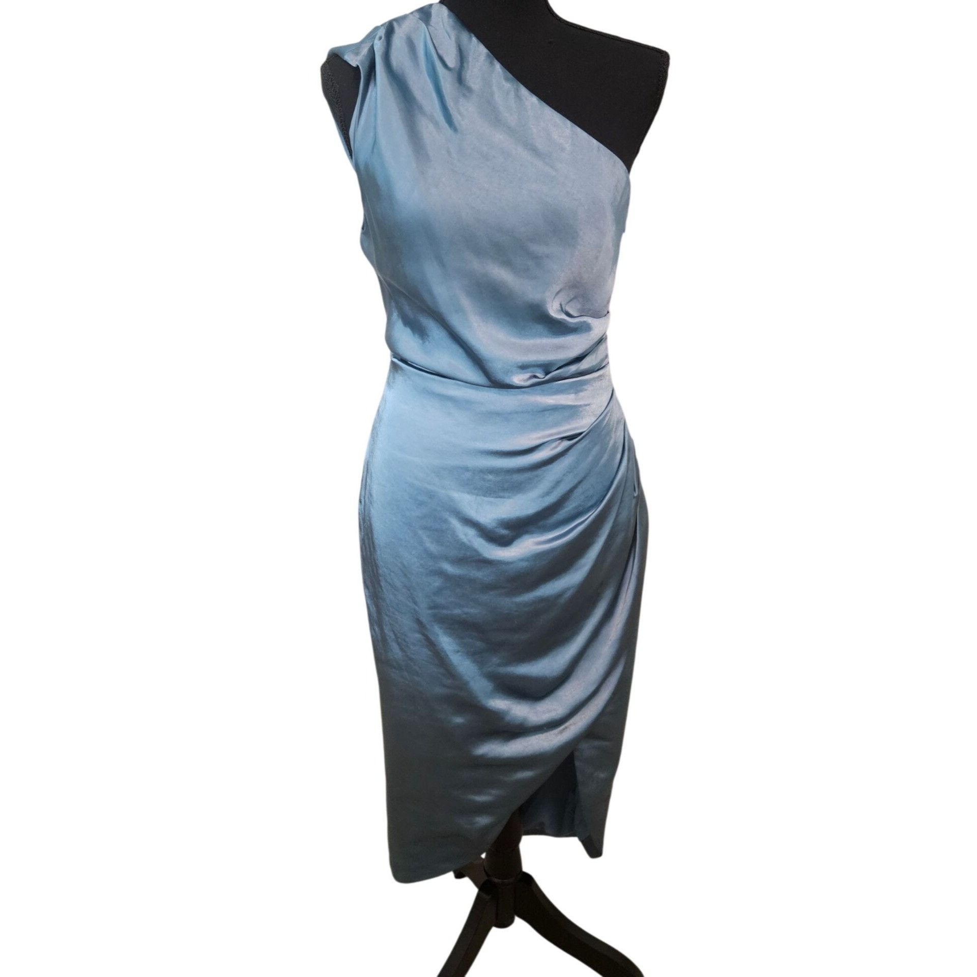 ELLIATT Elliatt Cassini 1 shoulder S dress cadet blue Coquette Glam Size S / US 4 / IT 40 - 2 Thumbnail